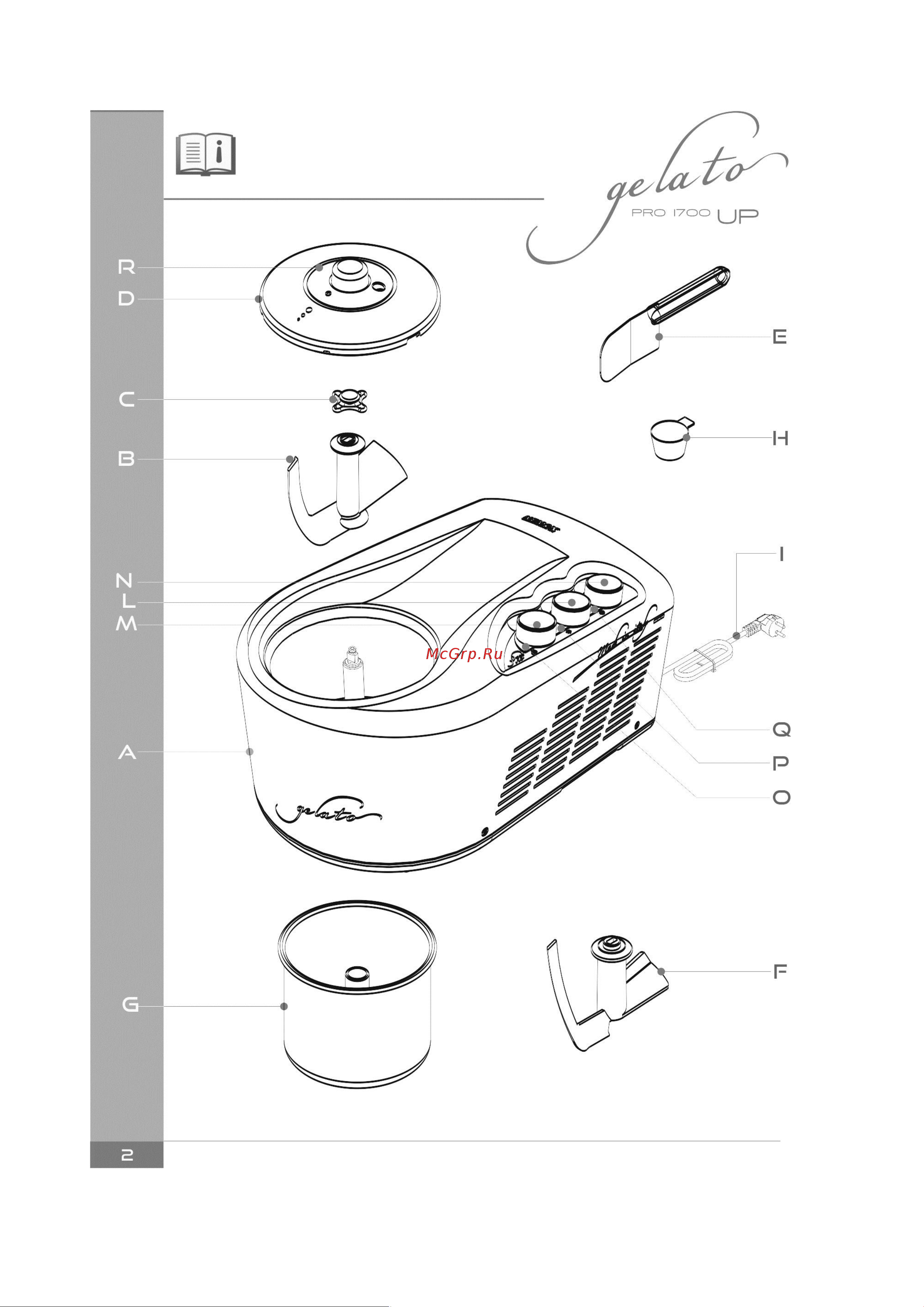 Nemox Gelato Pro 1700 Up Руководство по эксплуатации онлайн