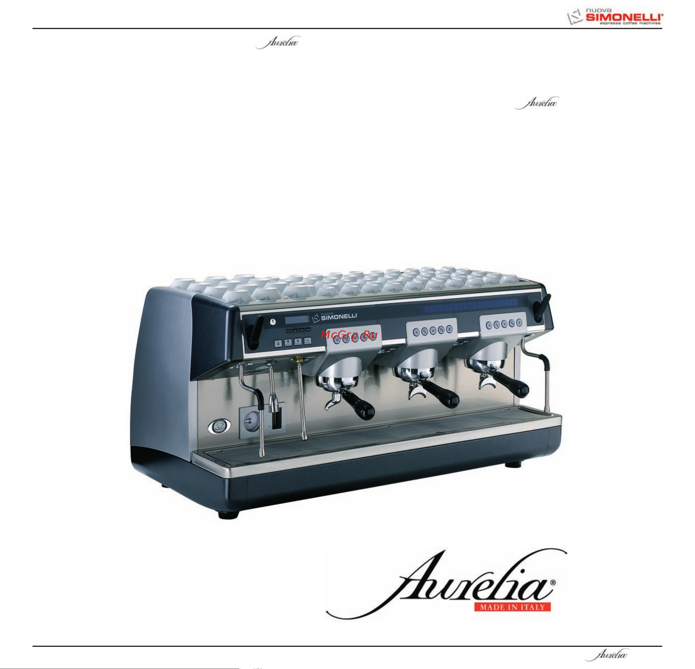Nuova Simonelli Appia II 2 Gr S Руководство по эксплуатации онлайн [5/41] 774476