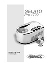 Nemox Gelato Pro 1700 Acciaio Руководство по эксплуатации