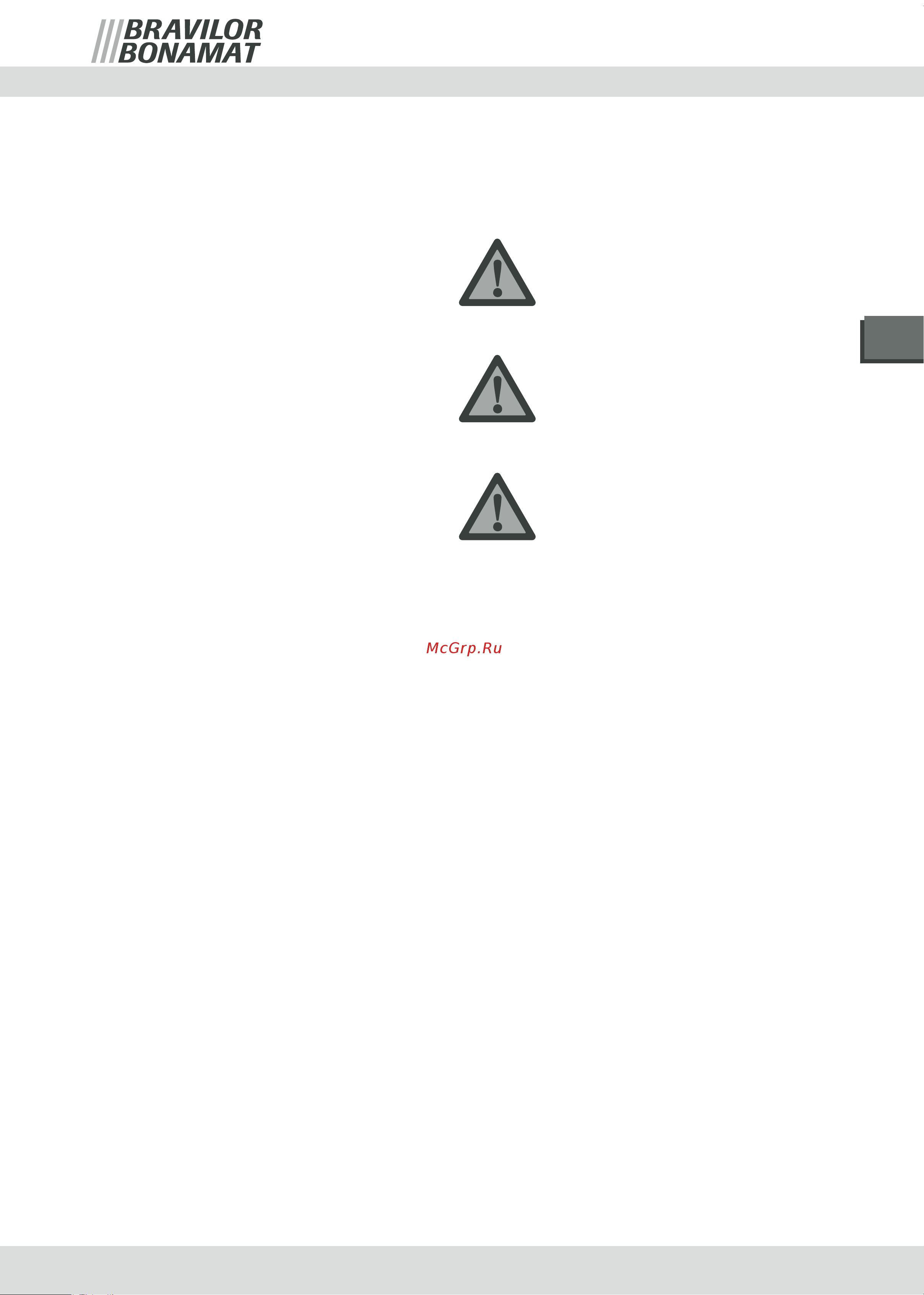 Bravilor Bonamat TH [27/156] Algemeen