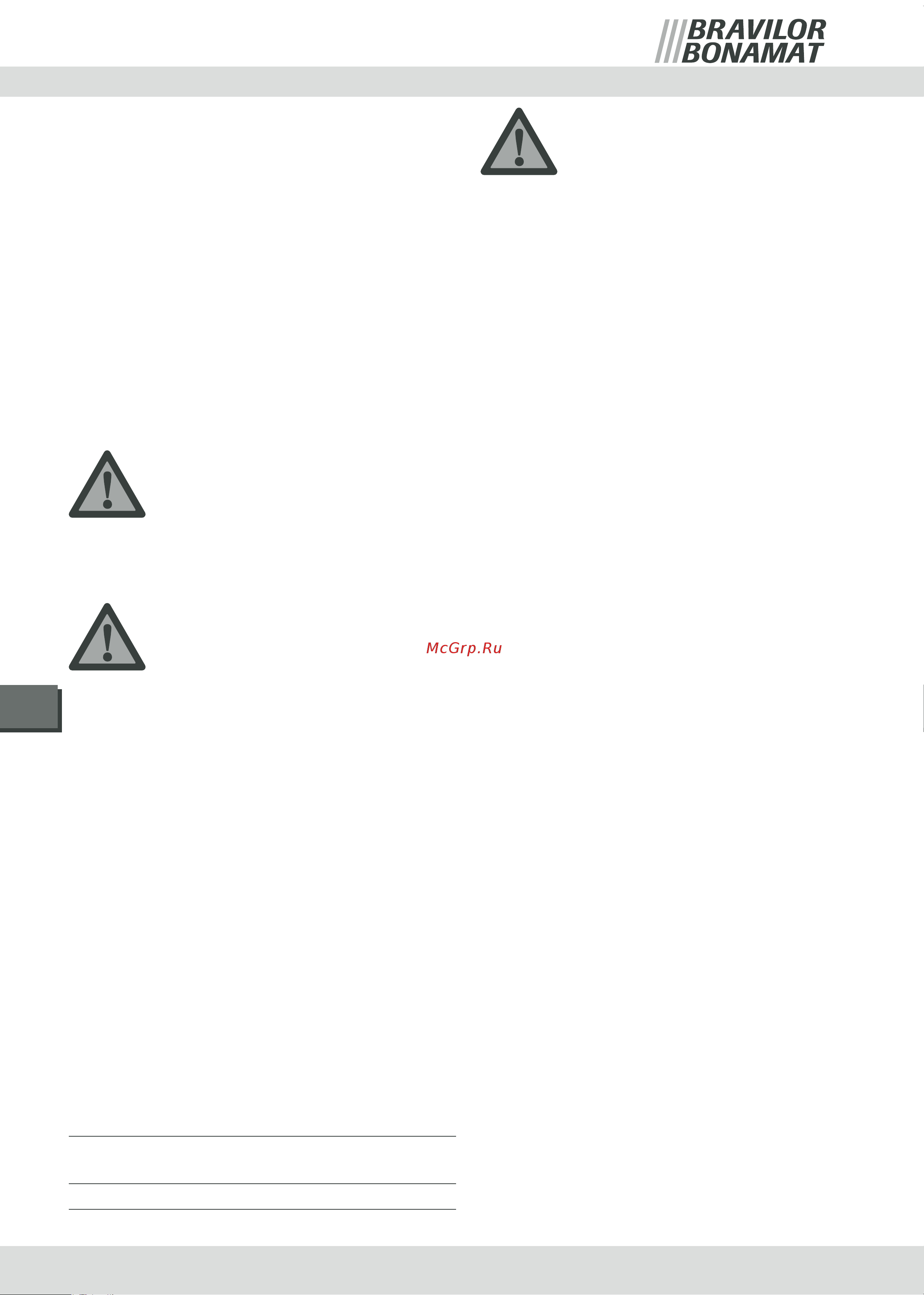 Bravilor Bonamat TH [82/156] Norme generali di sicurezza