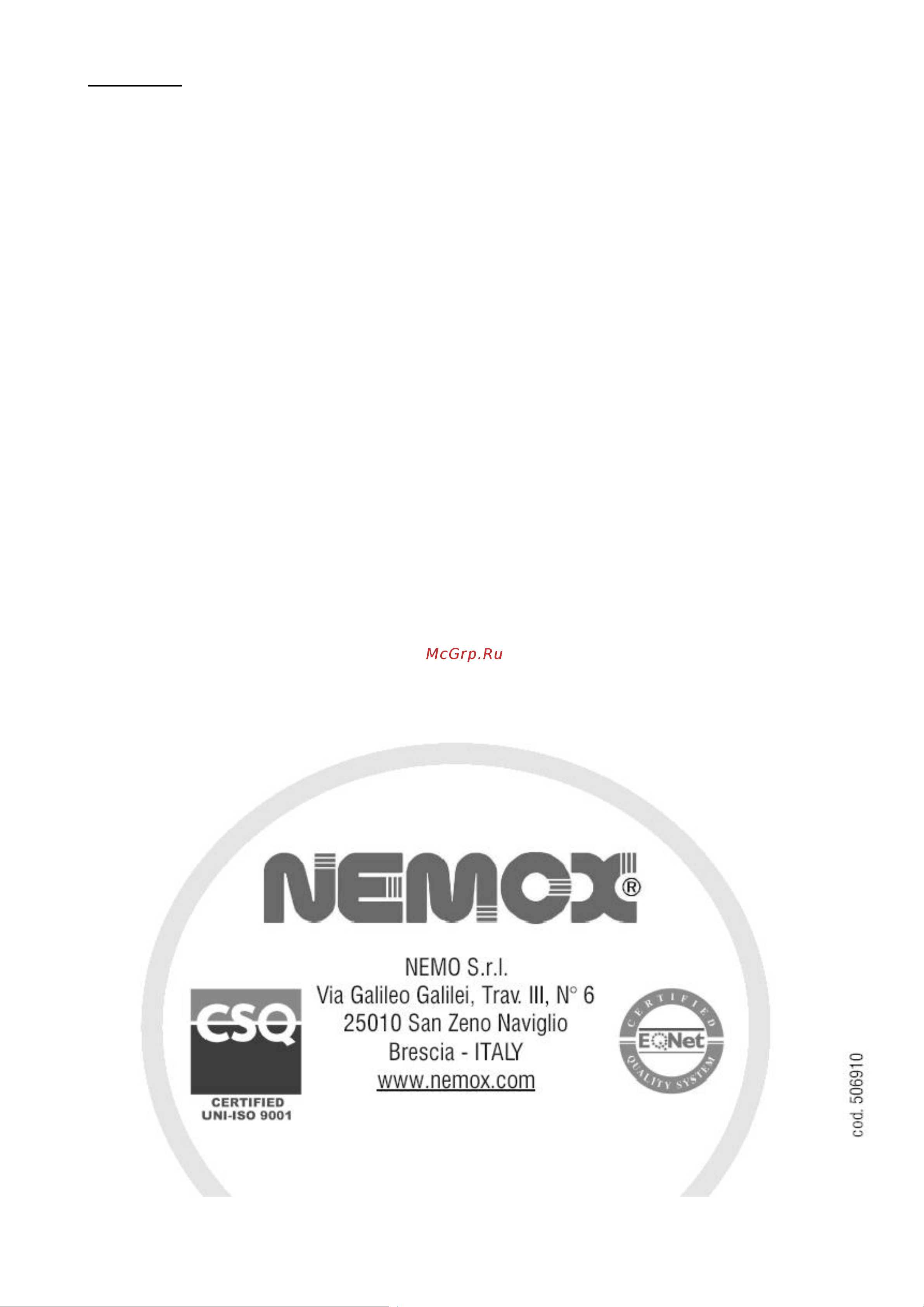 Nemox Gelato 5K Sc Руководство по эксплуатации онлайн [7/7] 774490