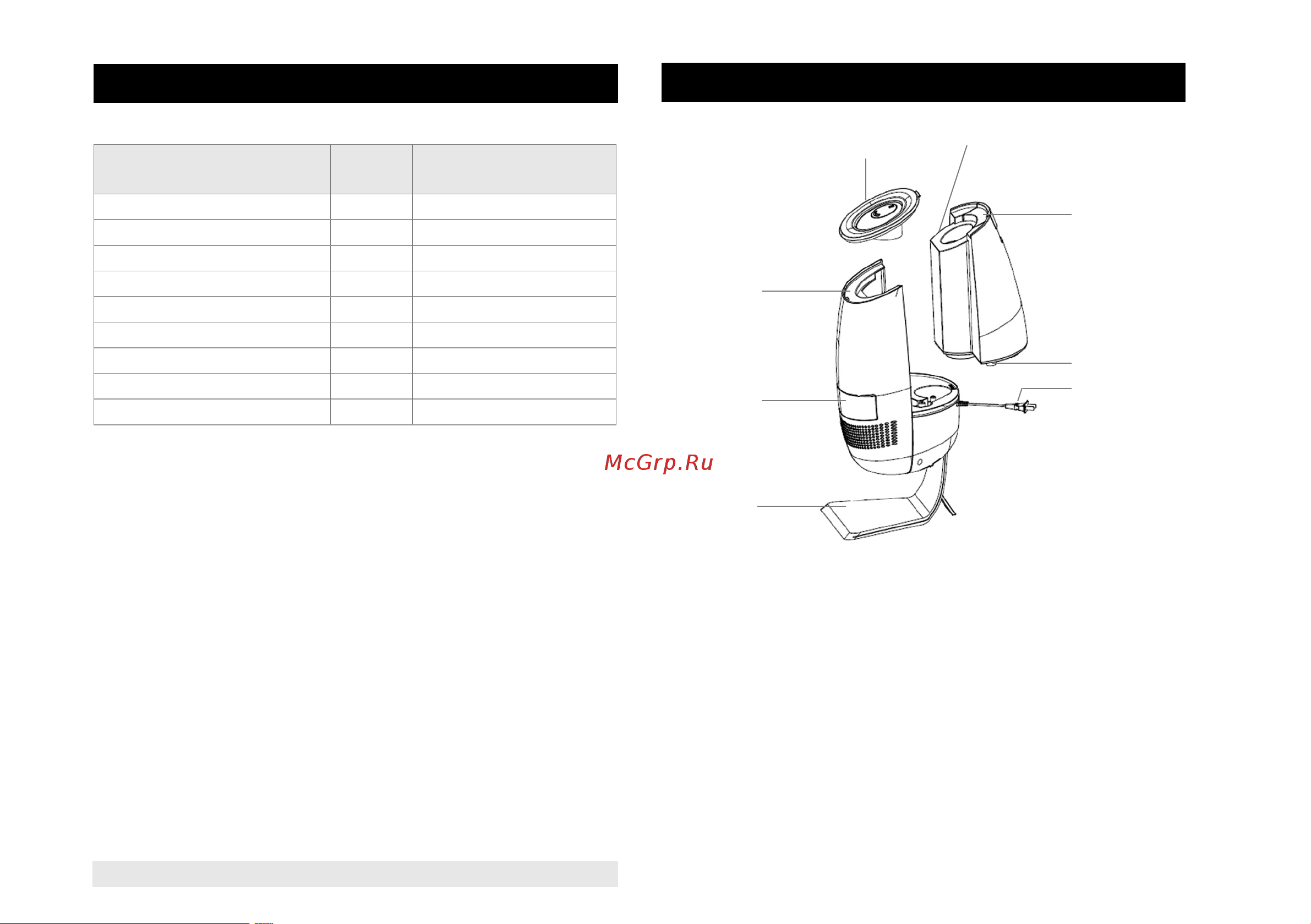 Timberk THU UL 28 E (BL) [4/24] Specifications 4 description of the unit