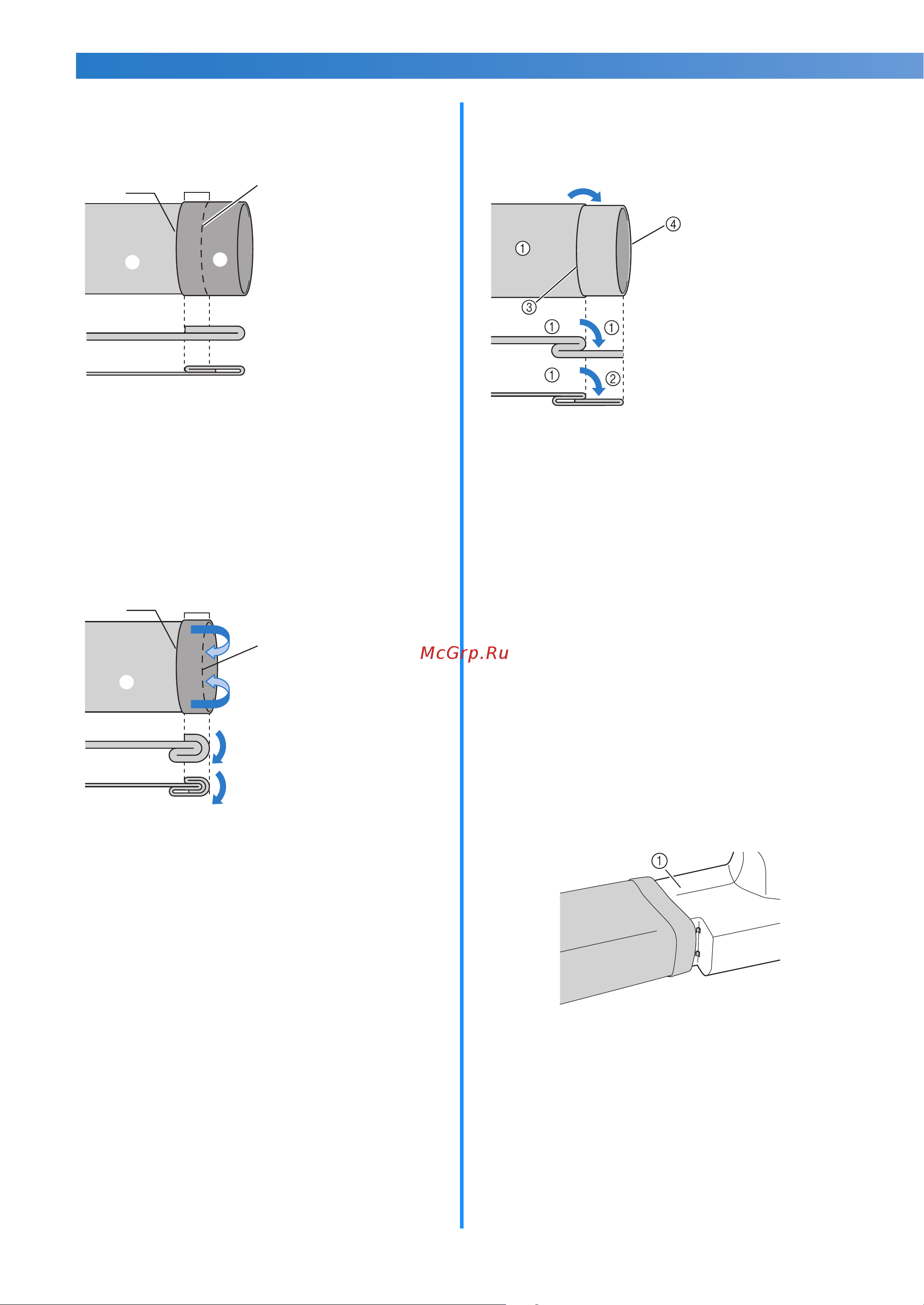 Brother Modern 40 E [52/104] Отогните край ткани назад и расположите ткань изнаночной стороной вверх