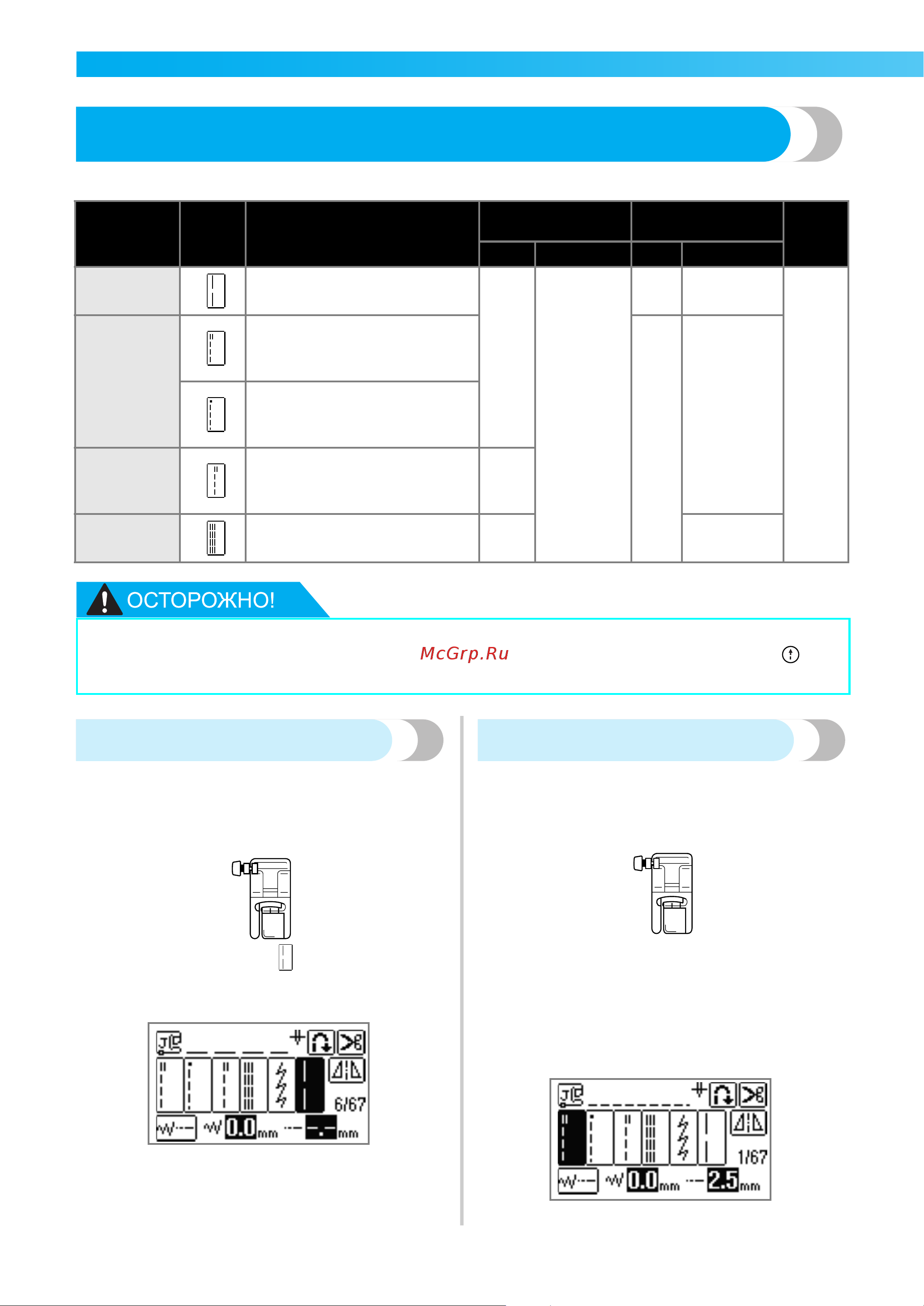 Brother NV 950 E [84/196] Простые строчки