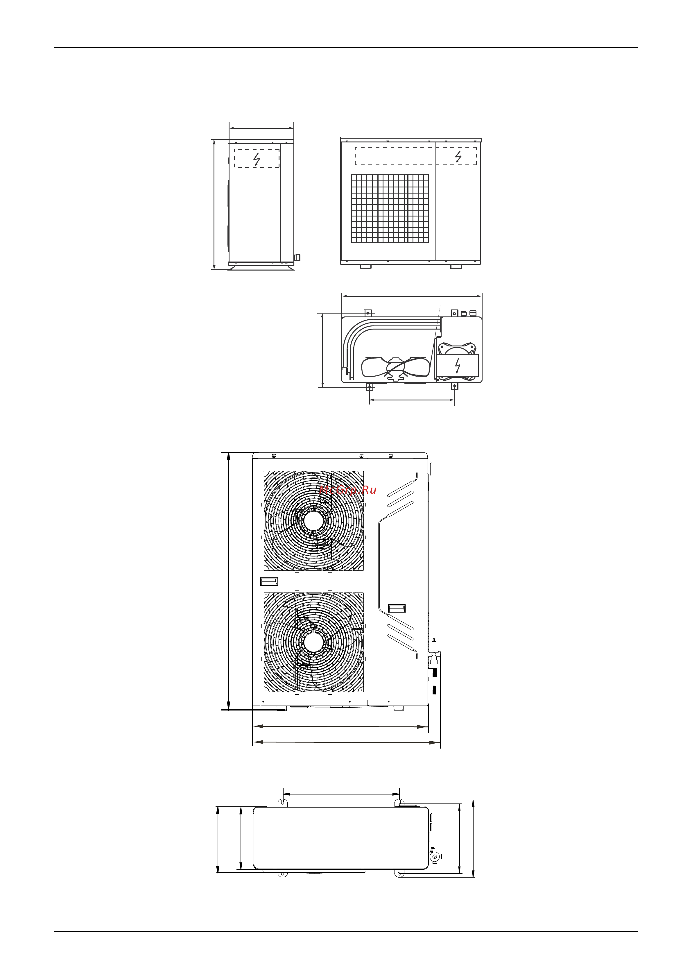 Midea MGRH16A-PA3Z [14/96] Dimensions