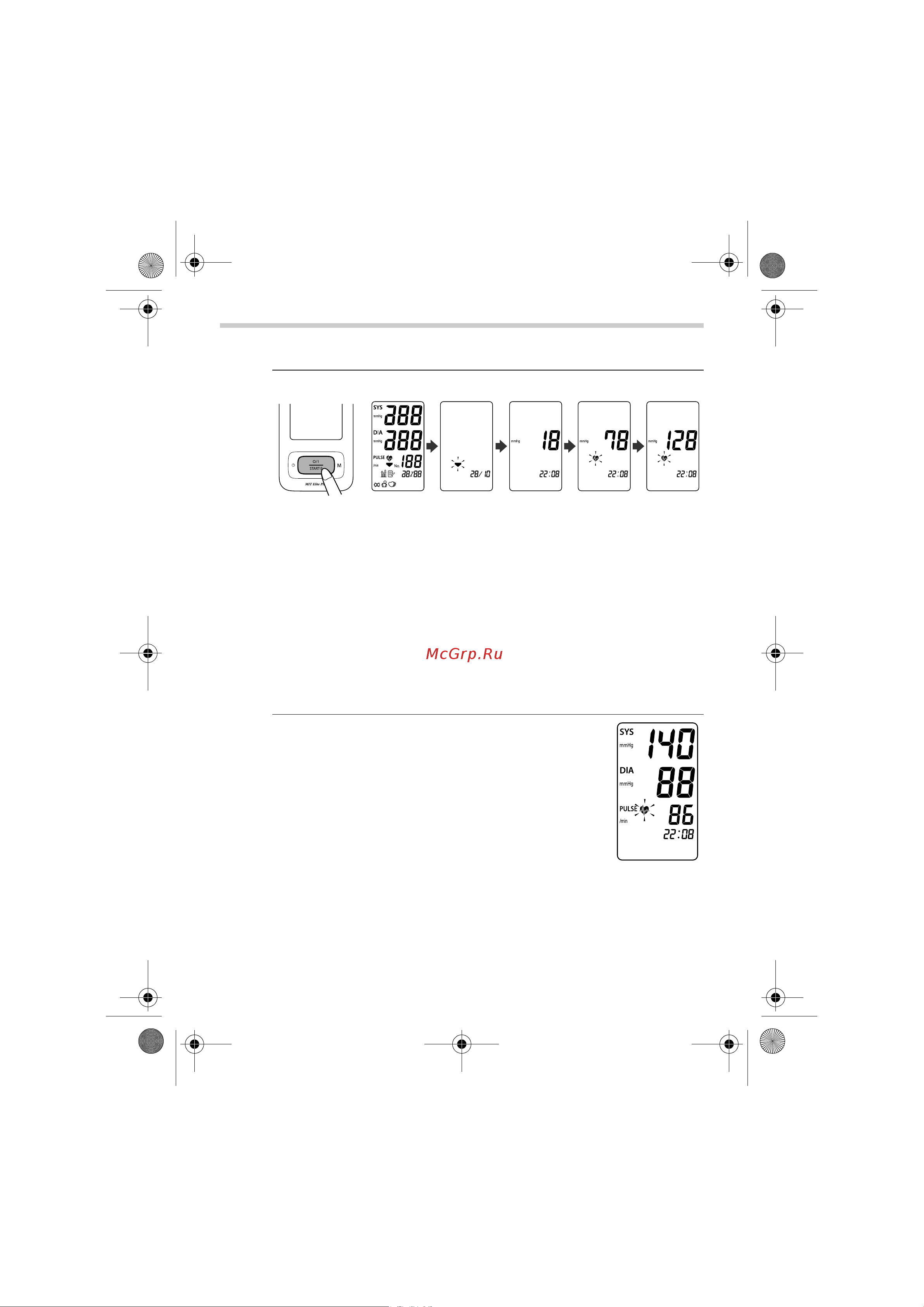 Omron OMRON MIT Elite Plus [240/352] Een meting verrichten
