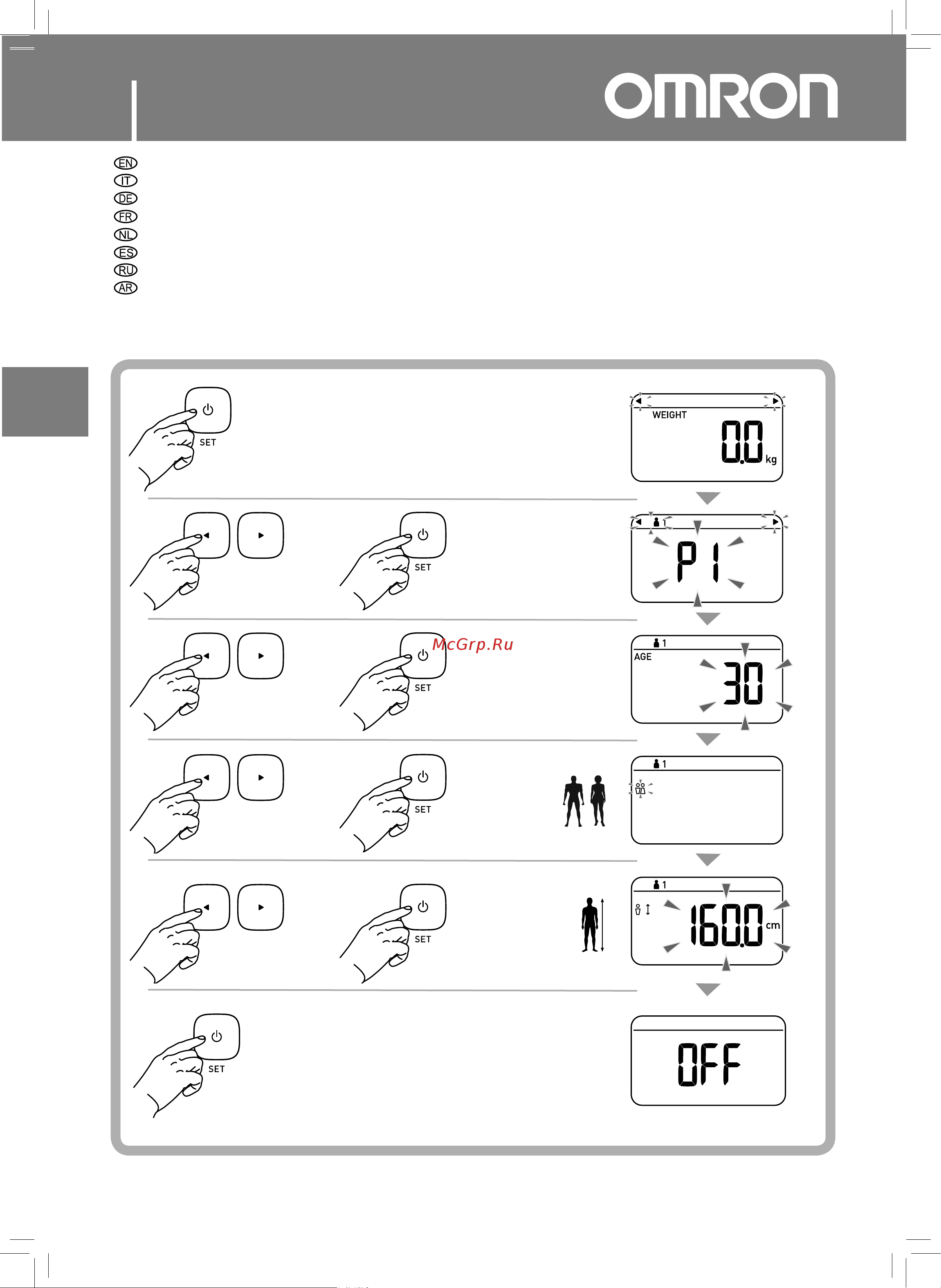 Omron BF212 [5/22] P i p4 p
