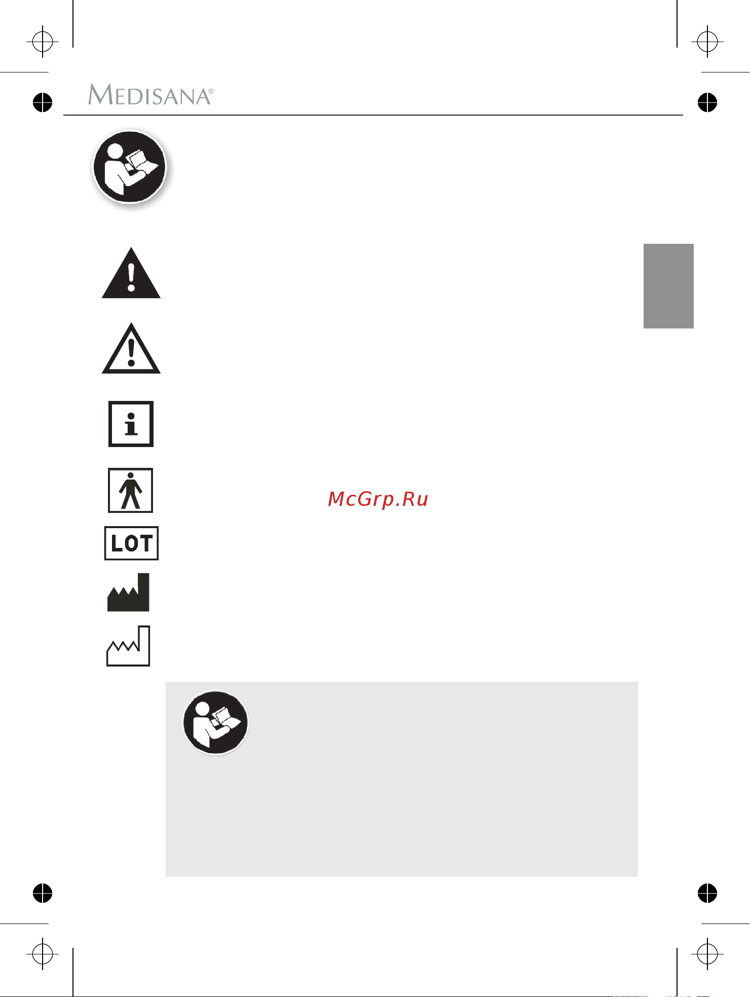 Medisana CardioDock [109/142] Důležité pokyny