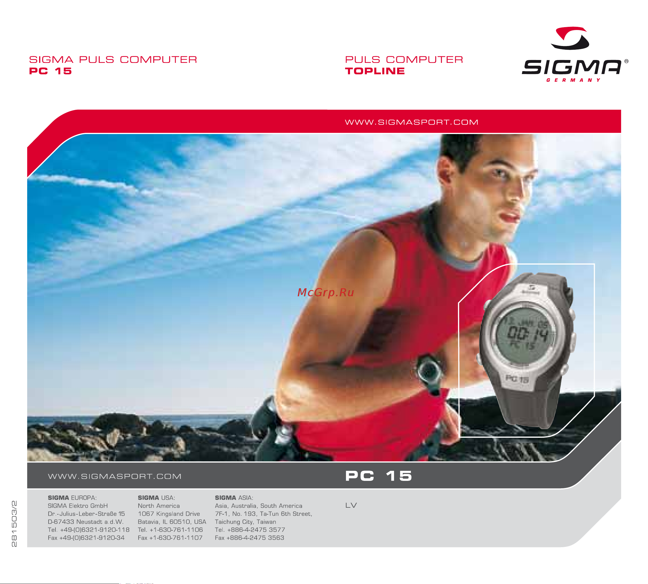 Sigma Topline PC 15 [15/28] Manual pc 15 lv_zw fh11 22 1 006 12 07 uhr seite 1