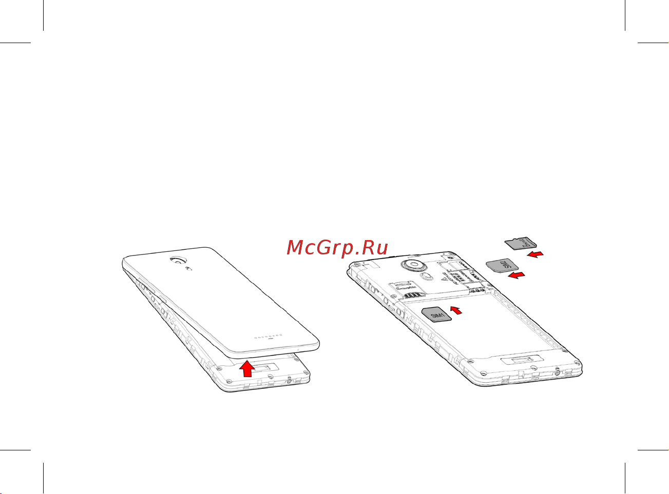 BQ Next [17/44] Установка sim карты и sd card