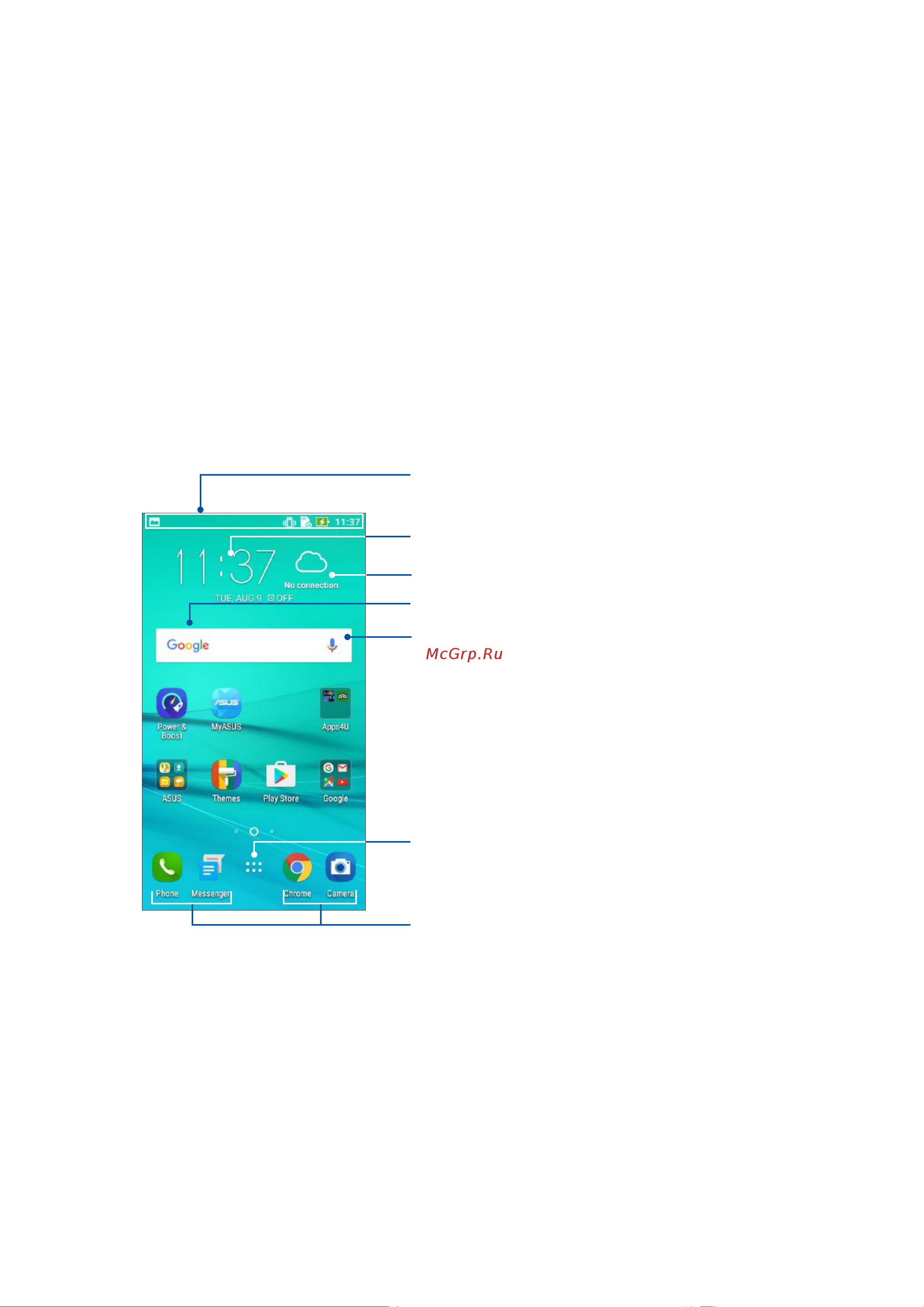 Asus Zenfone Go ZB500KL 16Gb (90AX00A8-M00750) [22/103] В гостях хорошо а дома лучше