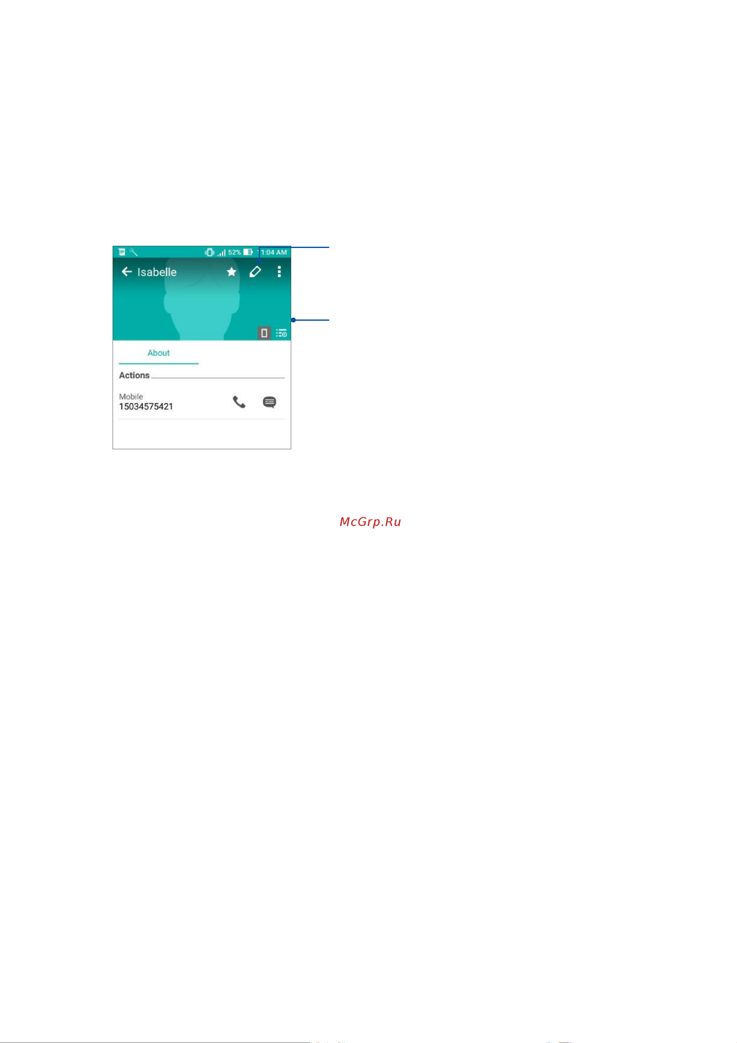 Asus Zenfone Go ZB500KL 16Gb (90AX00A8-M00750) [55/103] Настройка профиля ваших контактов