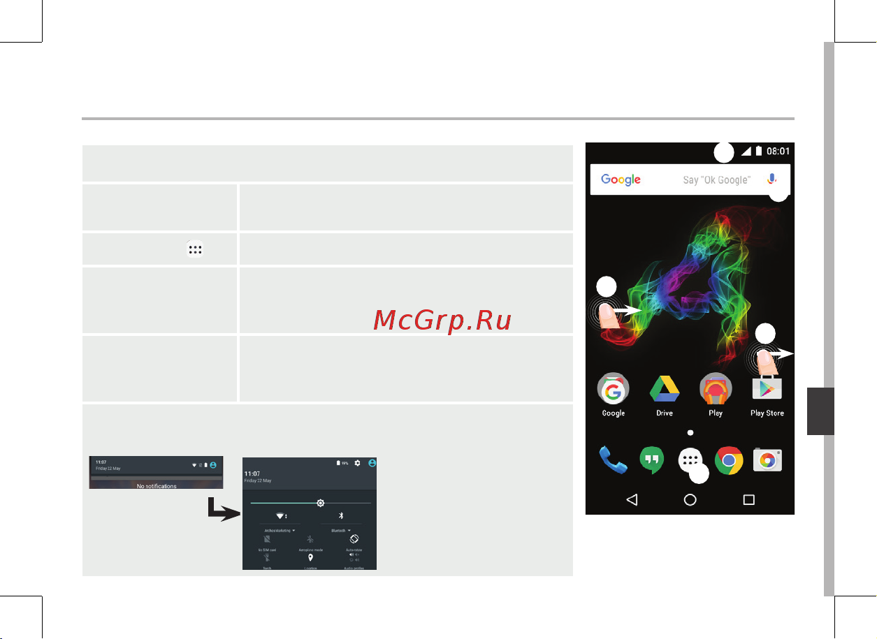 Archos 50 Platinum 4G 8Gb (503286) [121/197] На главном экране