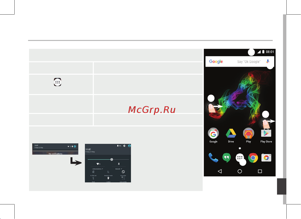 Archos 50 Platinum 4G 8Gb (503286) [169/197] Trên màn hình chủ
