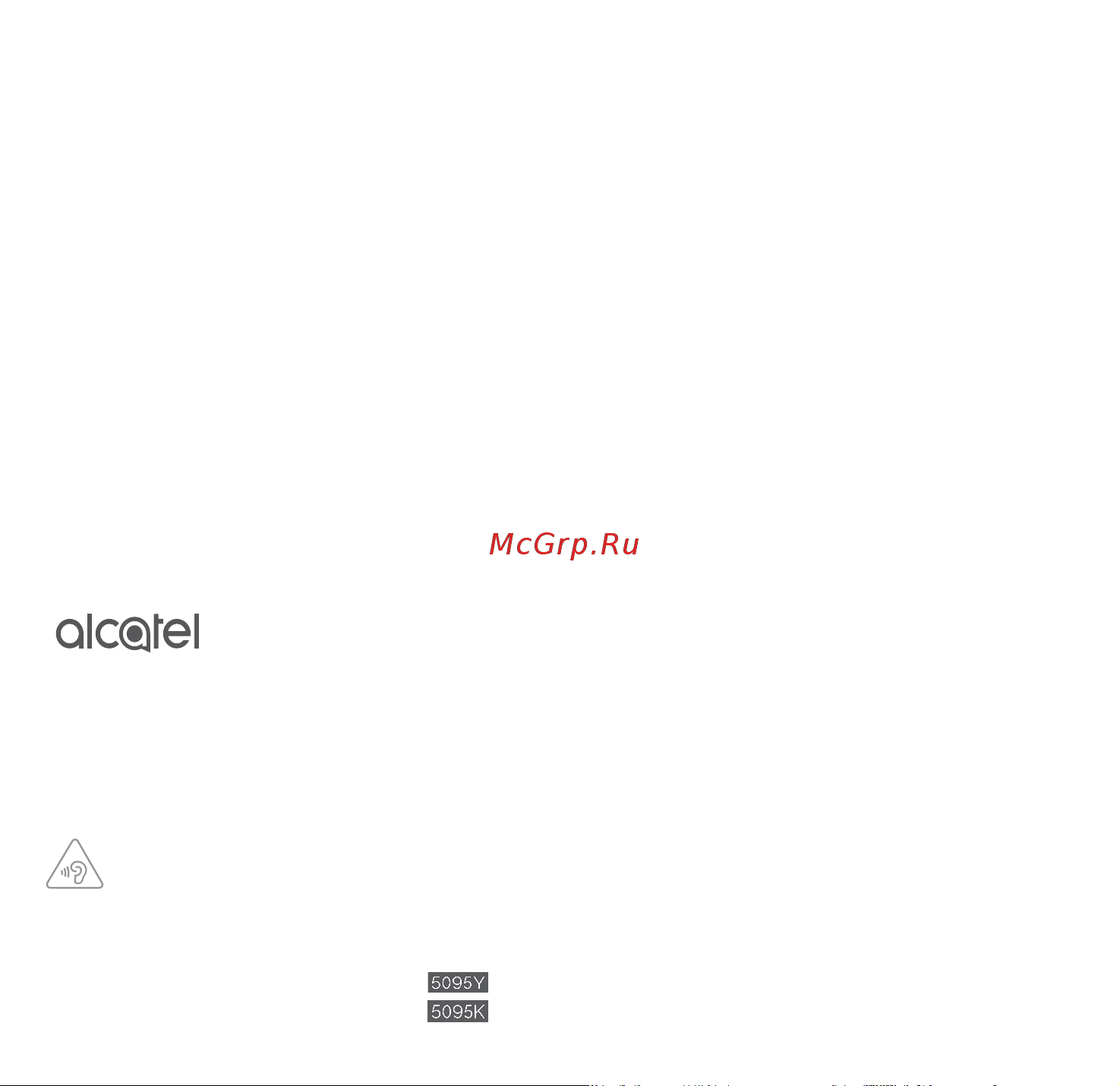 Alcatel 5095K H-B [2/13] Информация о мерах
