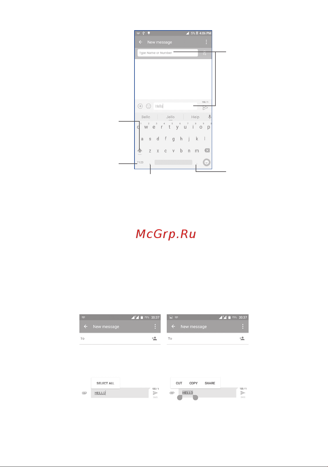 Alcatel 5056D UV Slate (Baby Skin) [30/103] Редактирование текста