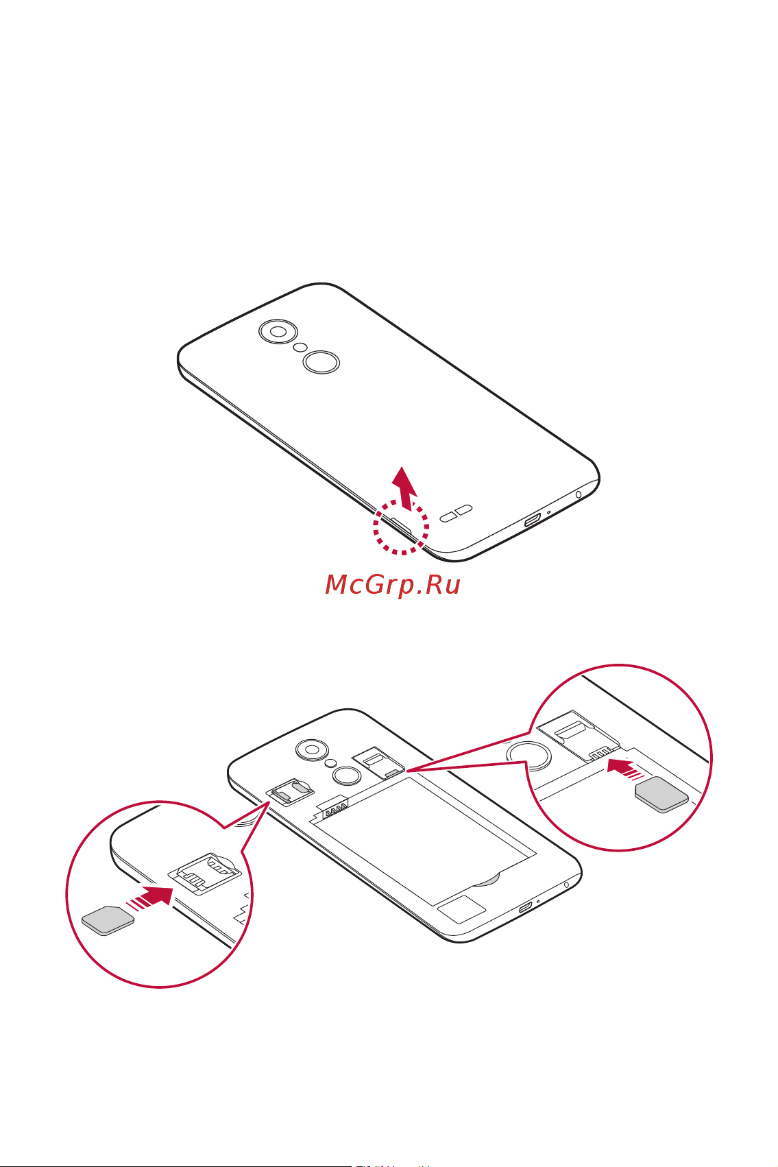 Nokia 6 64Gb Dual LTE [5/96] Установка sim карты и аккумулятора