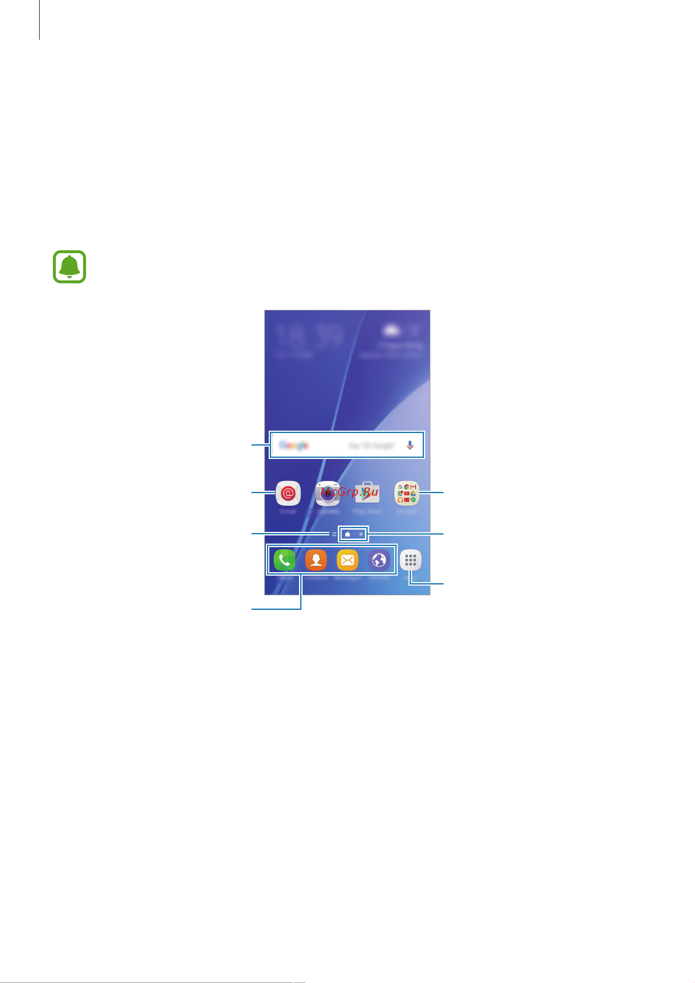 Samsung Galaxy A3 (SM-A310) [21/104] Главный экран