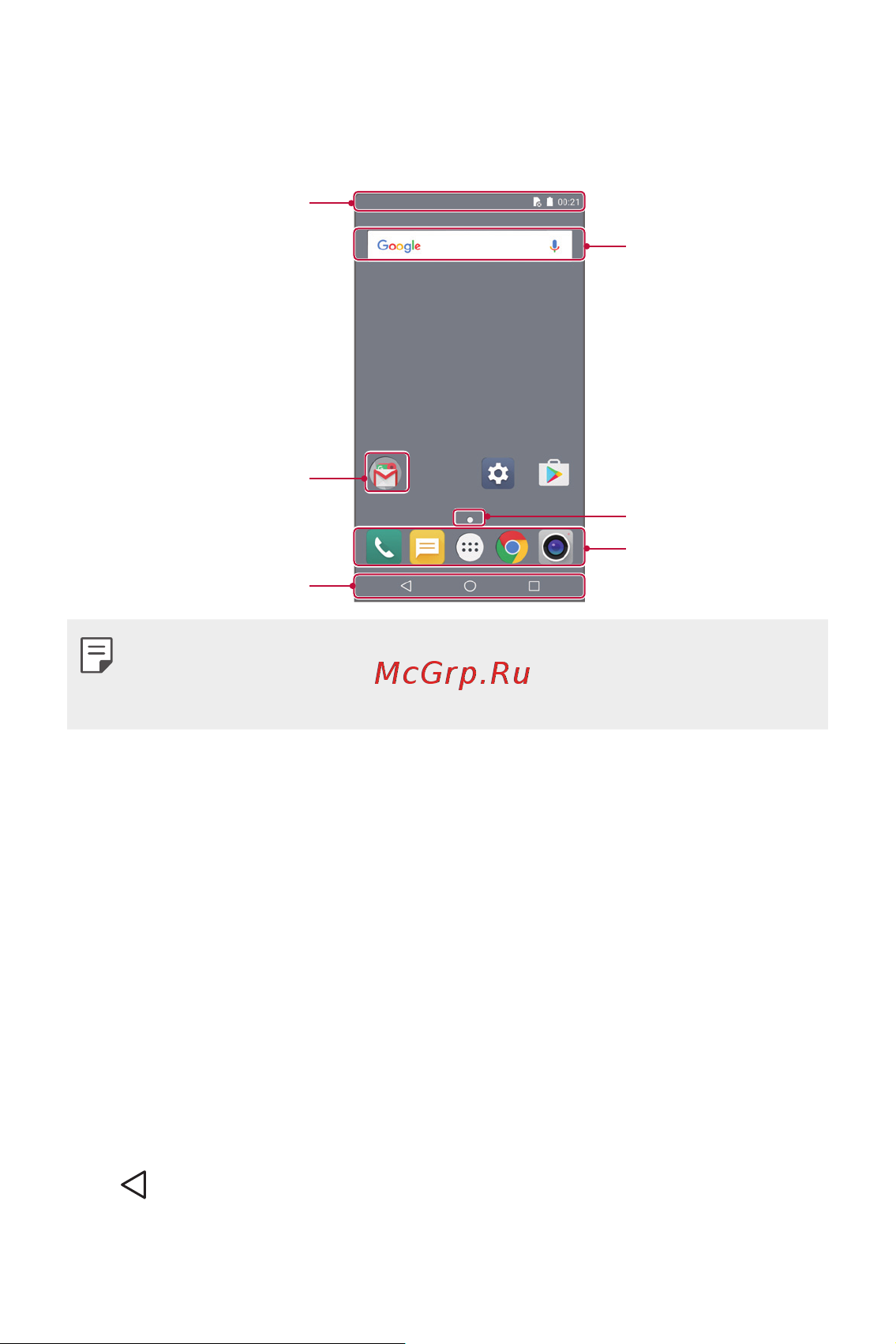 LG K8 (X240) [203/342] Басты экранның орналасуы