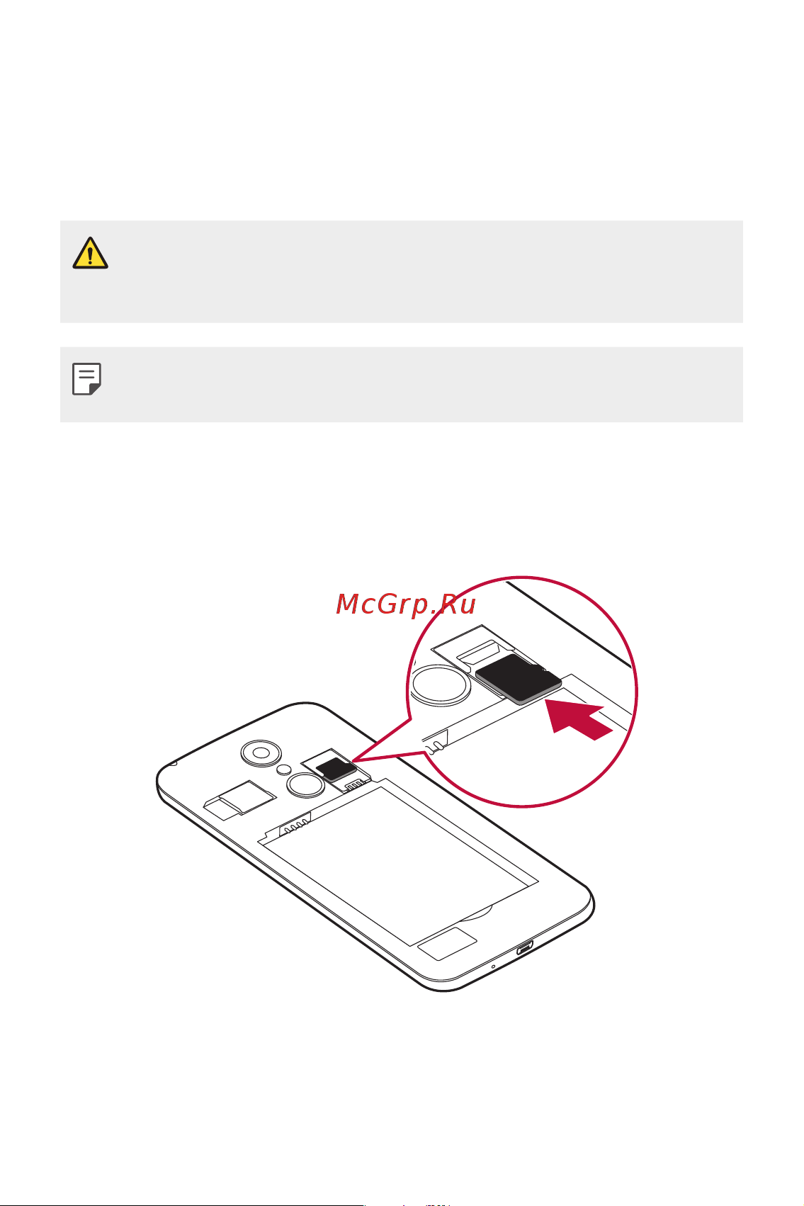 LG K8 (X240) [282/342] Inserting the memory card