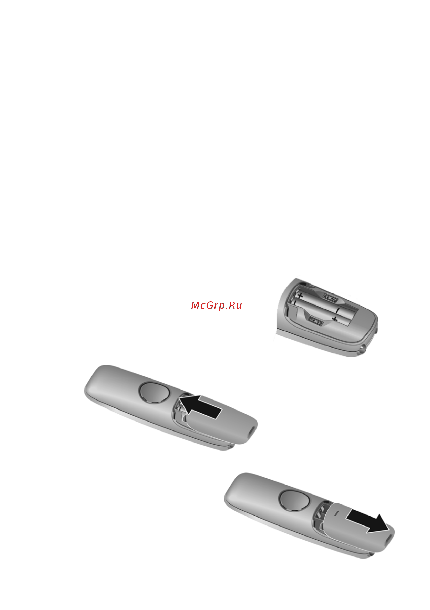 Gigaset E310 RUS [13/72] Установка аккумуляторов и закрытие крышки отсека для аккумуляторов
