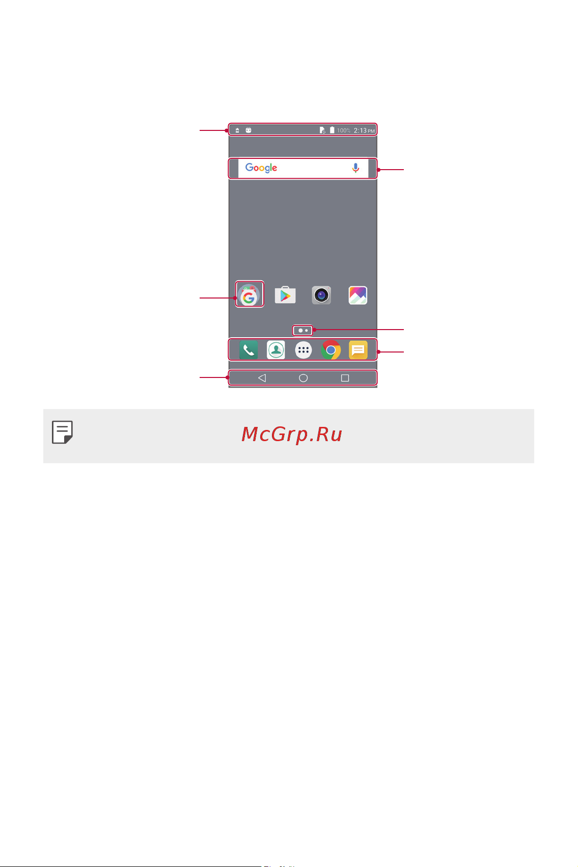 LG K7 X230 [32/341] Элементы главного экрана