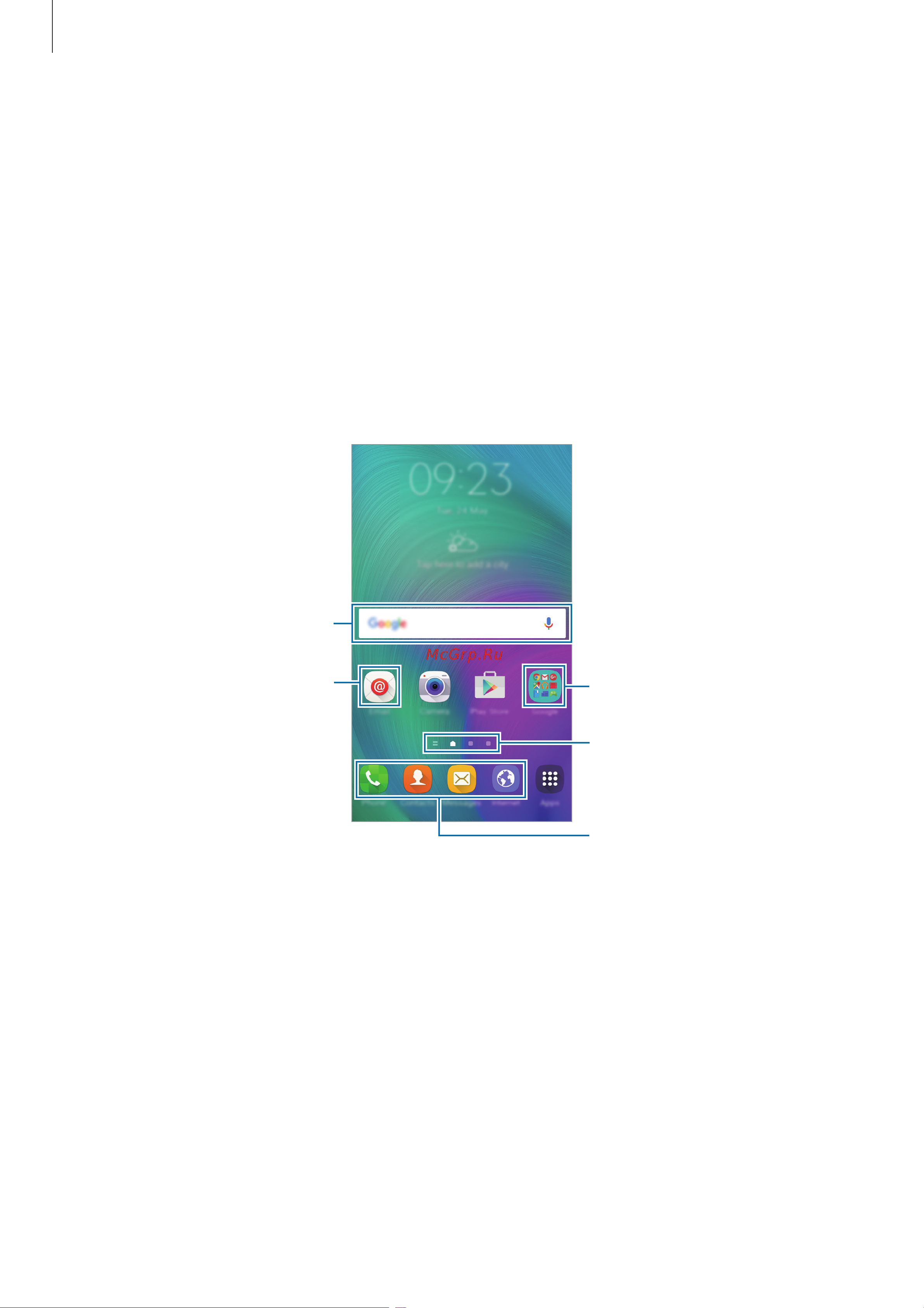Samsung Galaxy A5 (SM-A520F) [25/140] Интерфейс главного экрана