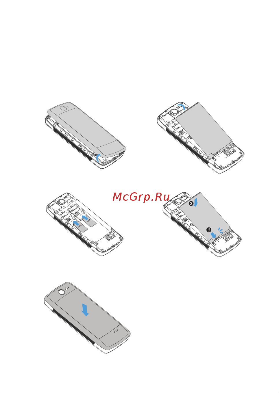 Philips E 180 [4/34] Вставка sim карты