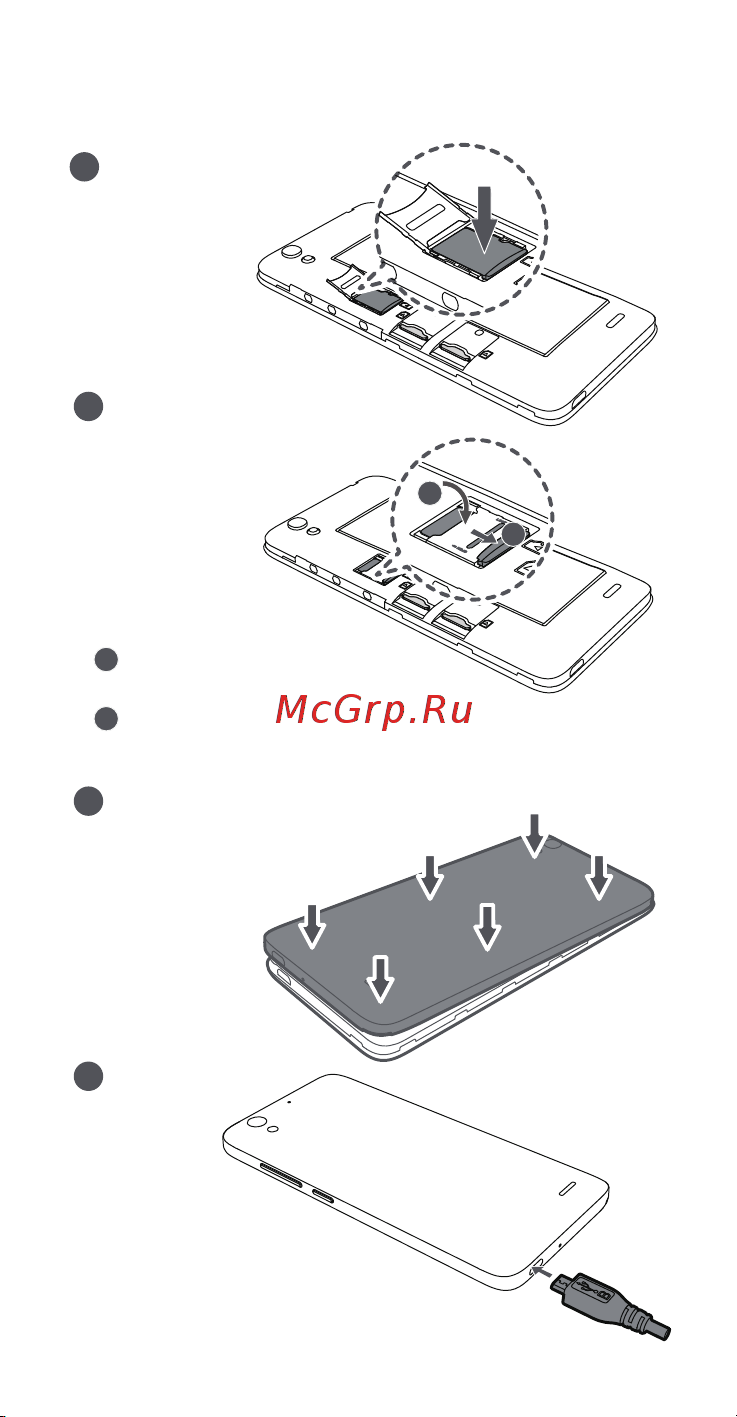 Huawei Ascend G630 [5/32] Закройте крышку слота для карты microsd