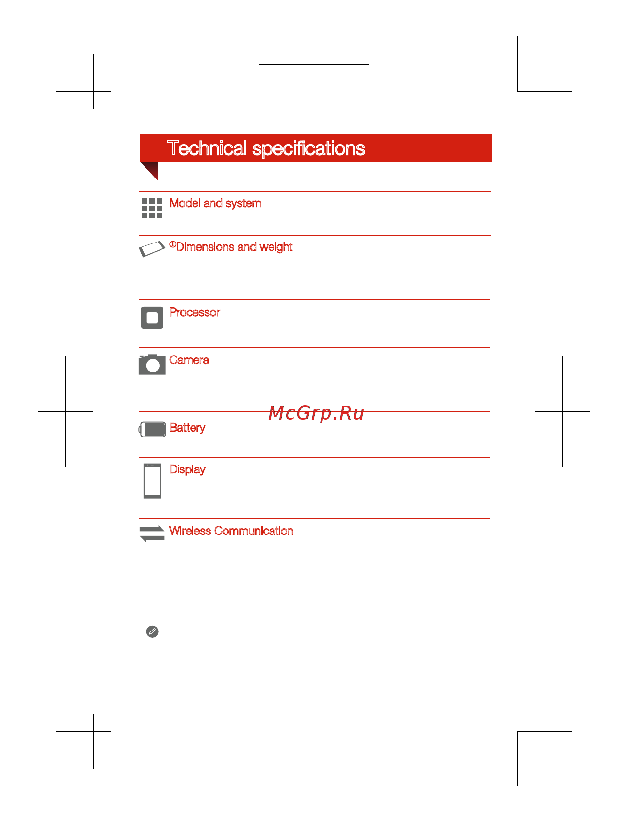 Lenovo P70 Dual Sim [3/27] Technical speciﬁcations