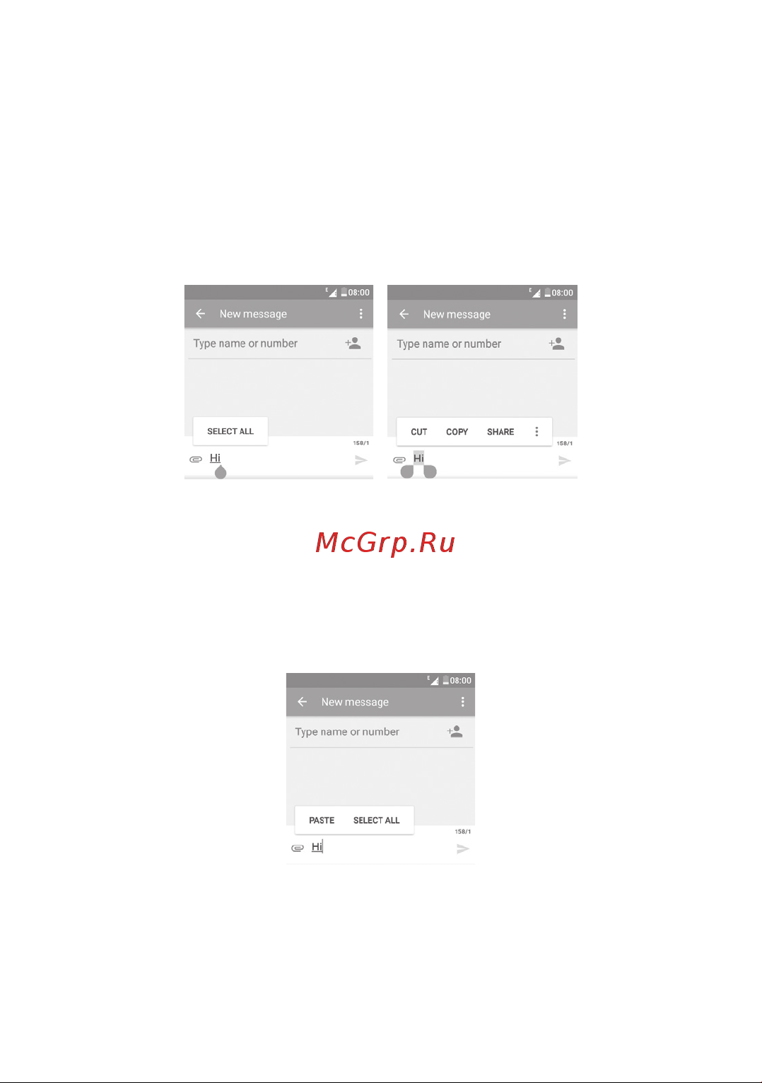 Alcatel PIXI 4 4034D [29/116] Редактирование текста