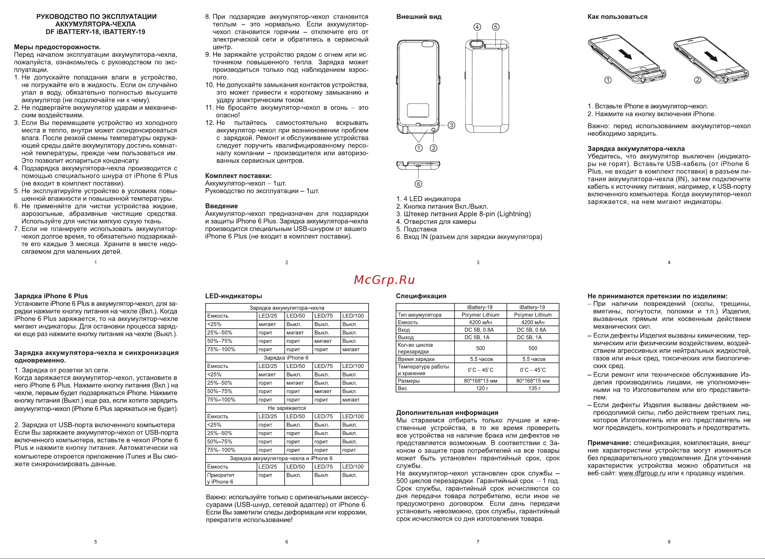 Func iBattery-18 Руководство по эксплуатации онлайн