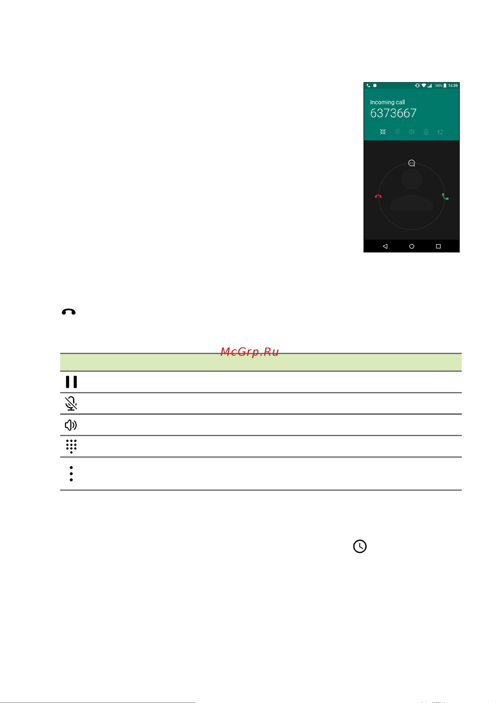 Acer Liquid Z528 [29/80] Ответ на вызов или его отклонение