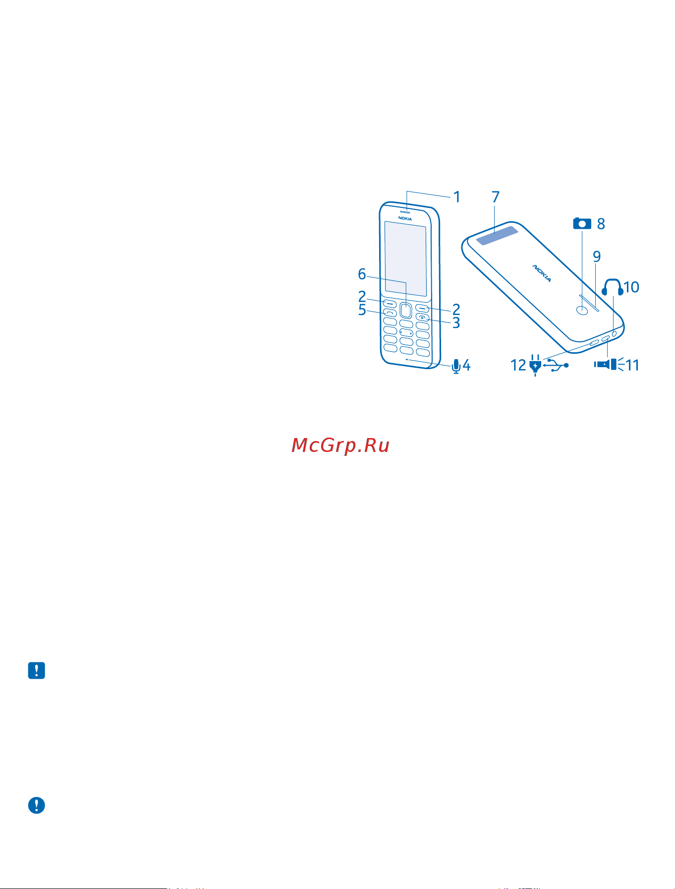 Nokia 222 Dual [3/24] Клавиши и компоненты