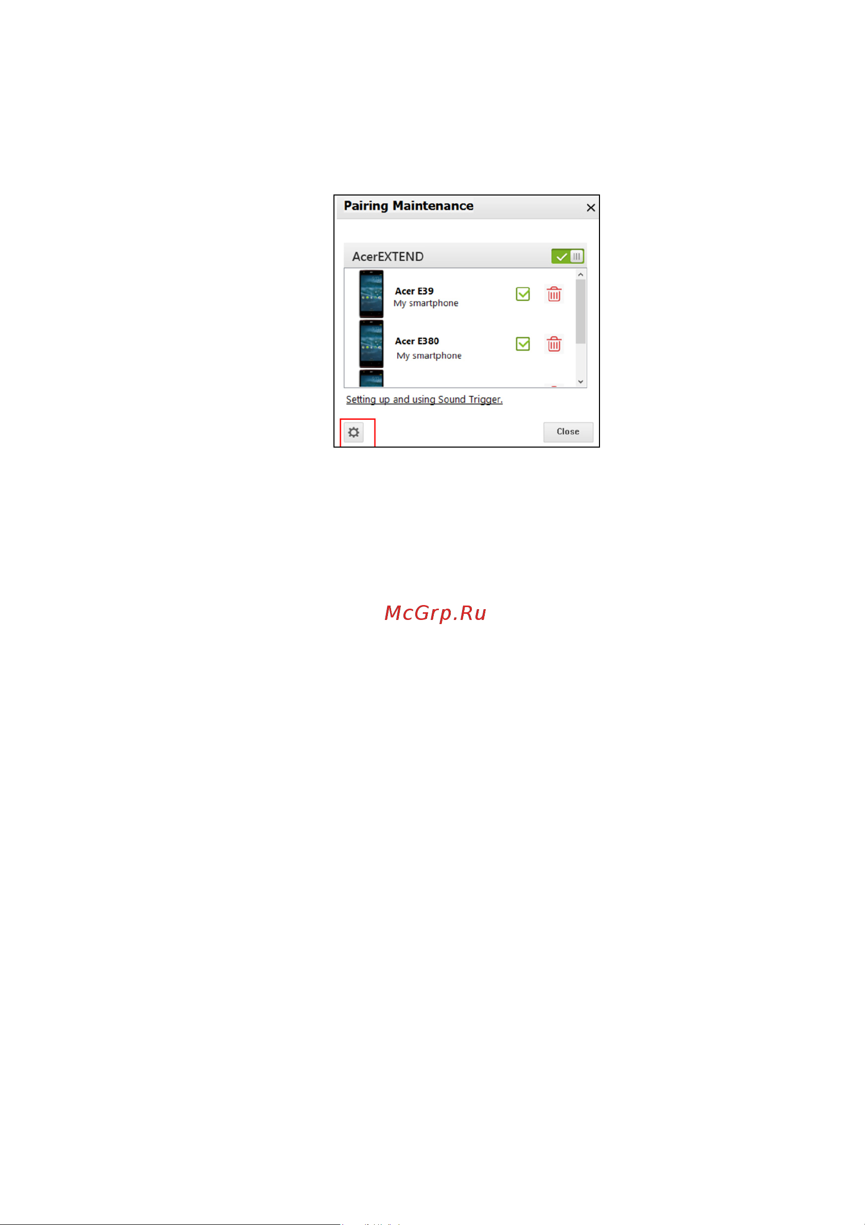 Acer S57 Liquid Jade Z LTE [58/101] Функции acerextend