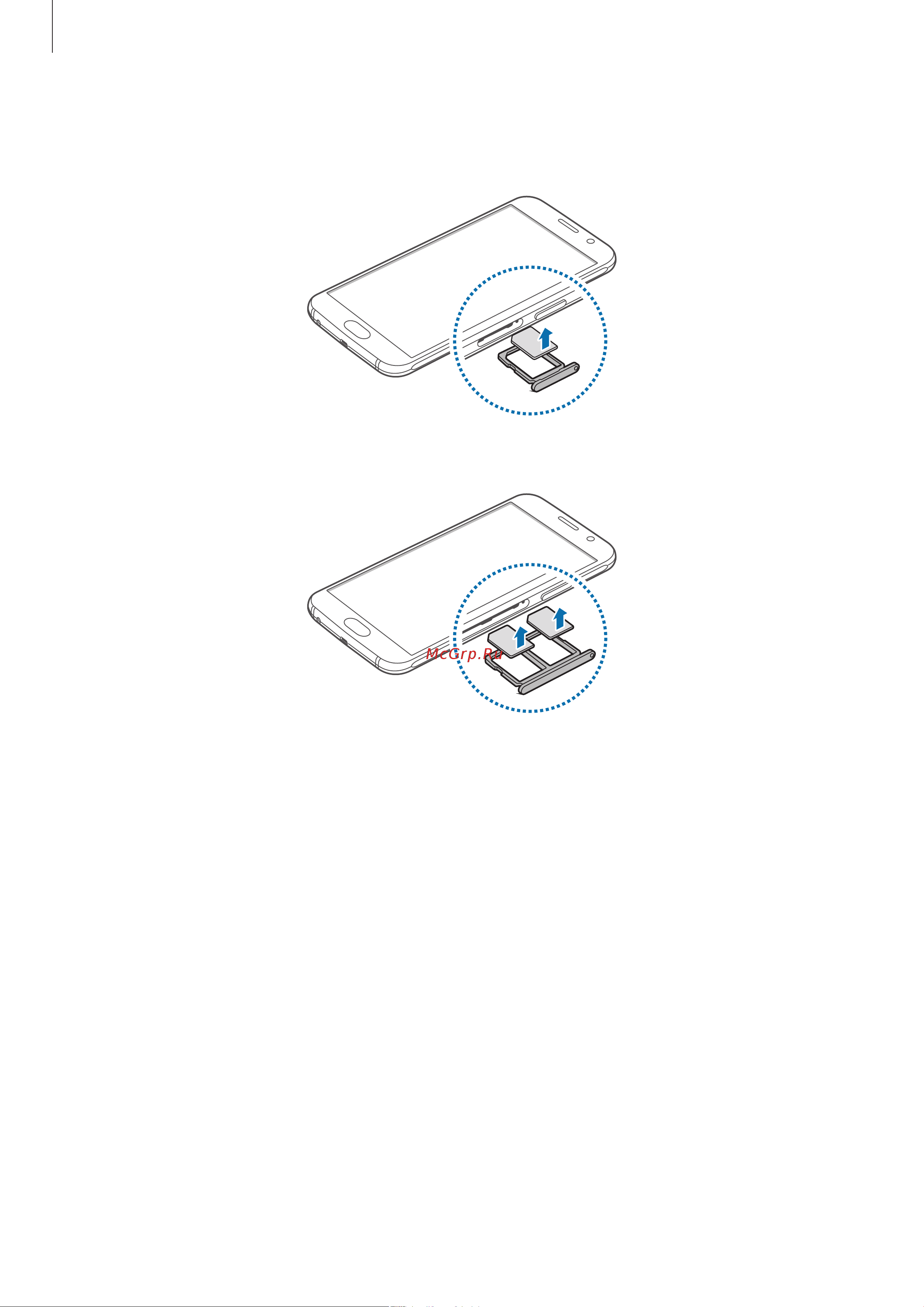 Samsung Galaxy S6 (SM-G920) [11/143] Использование двух sim или usim карт