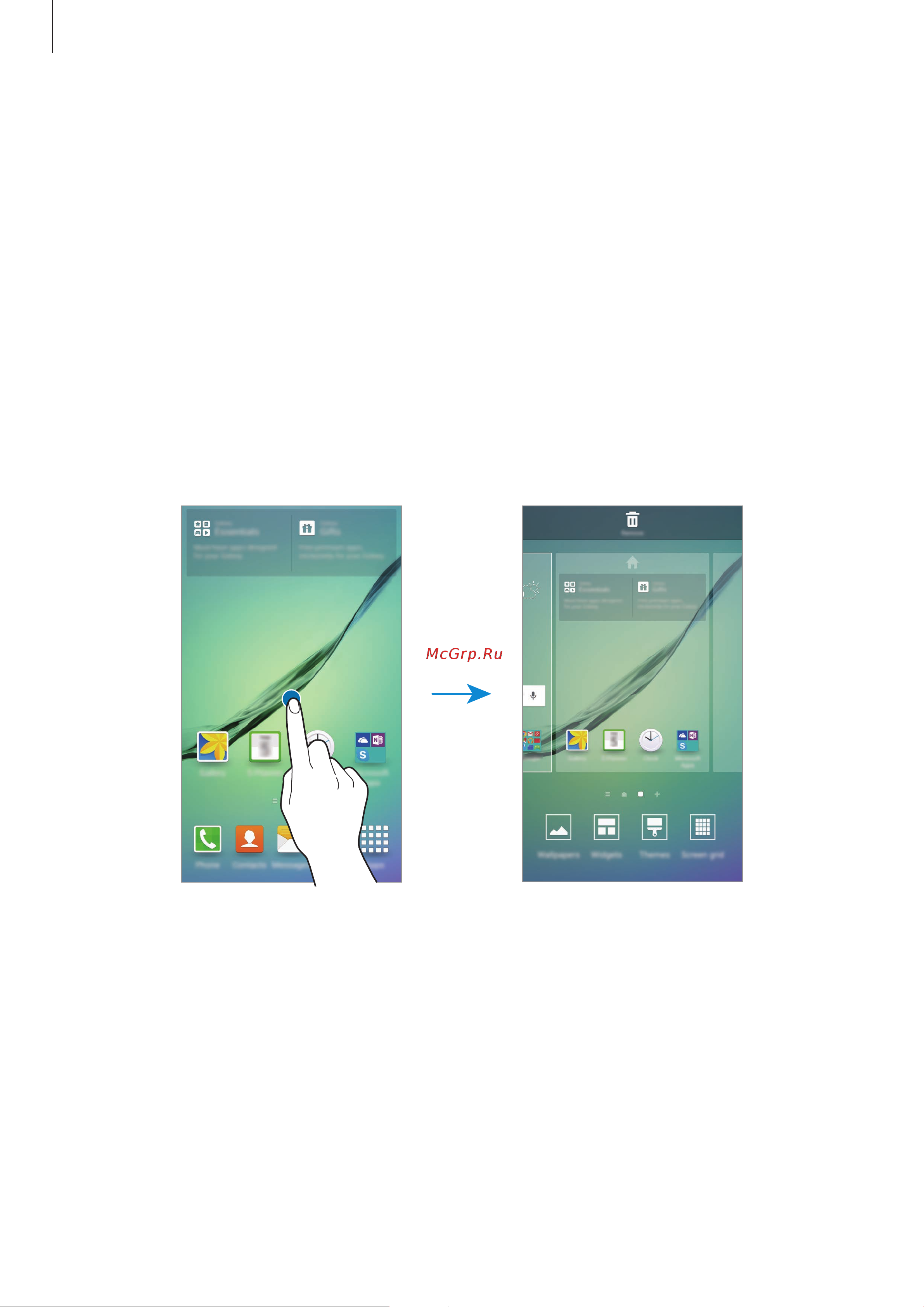 Samsung Galaxy S6 Edge (SM-G925) [20/147] Параметры главного экрана