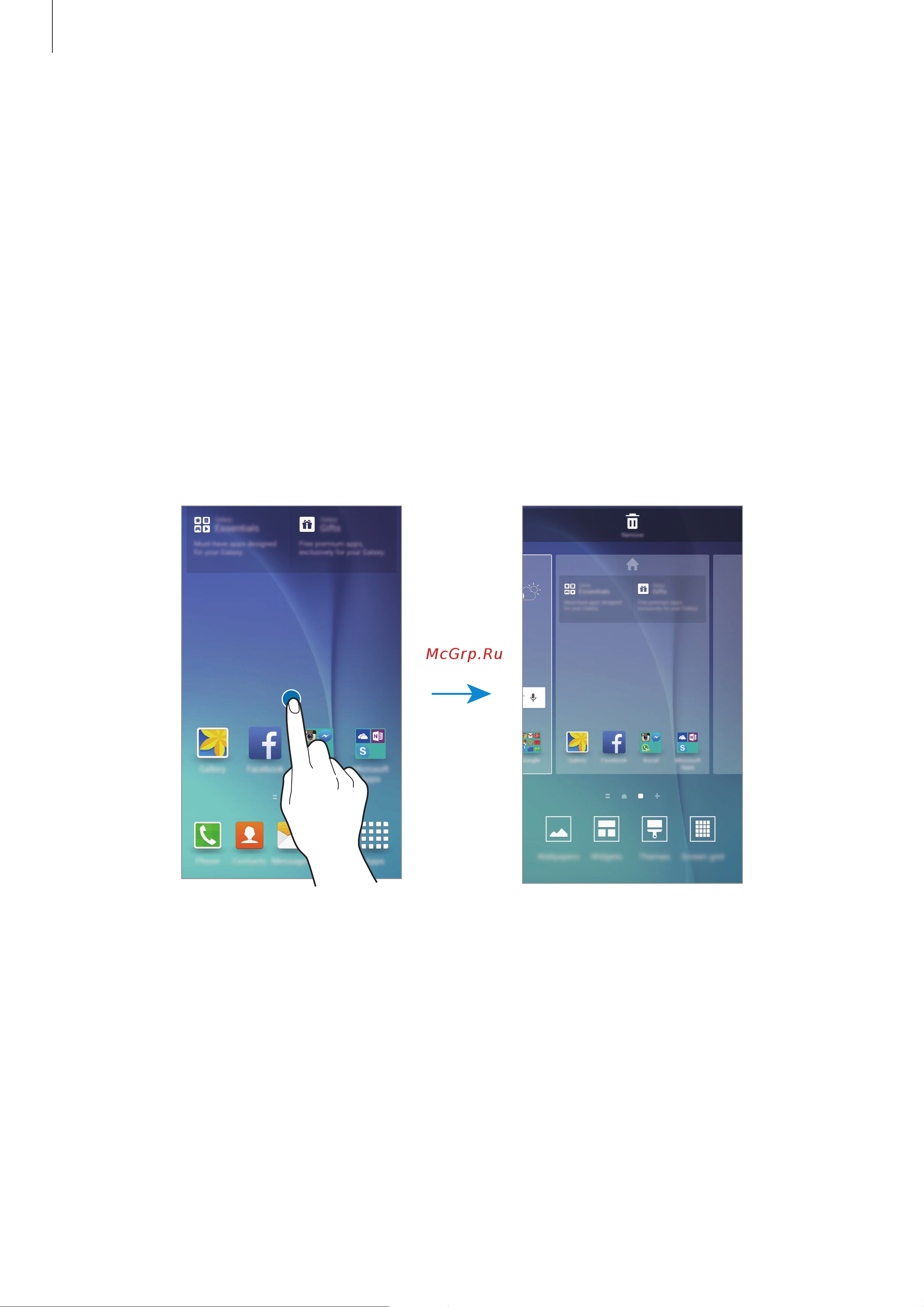 Samsung Galaxy S6 (SM-G920F) [22/143] Параметры главного экрана