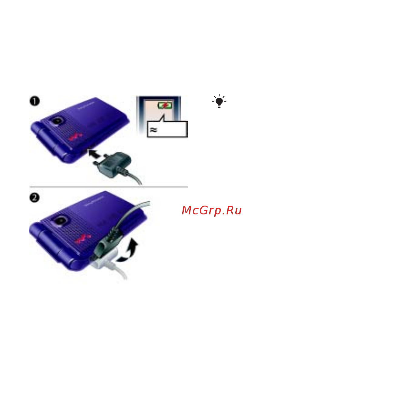 Sony Sony Ericsson W380 [12/100] Зарядка аккумулятора