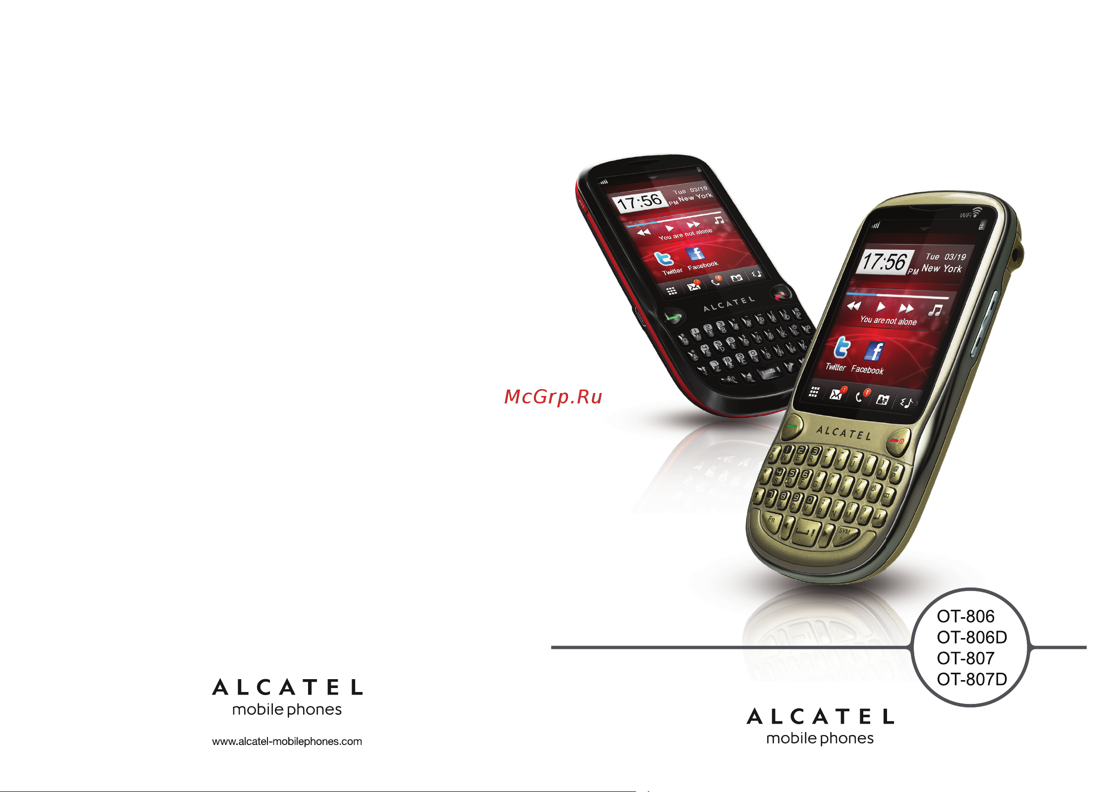 Alcatel One Touch 806(D) 807(D) Руководство по эксплуатации онлайн