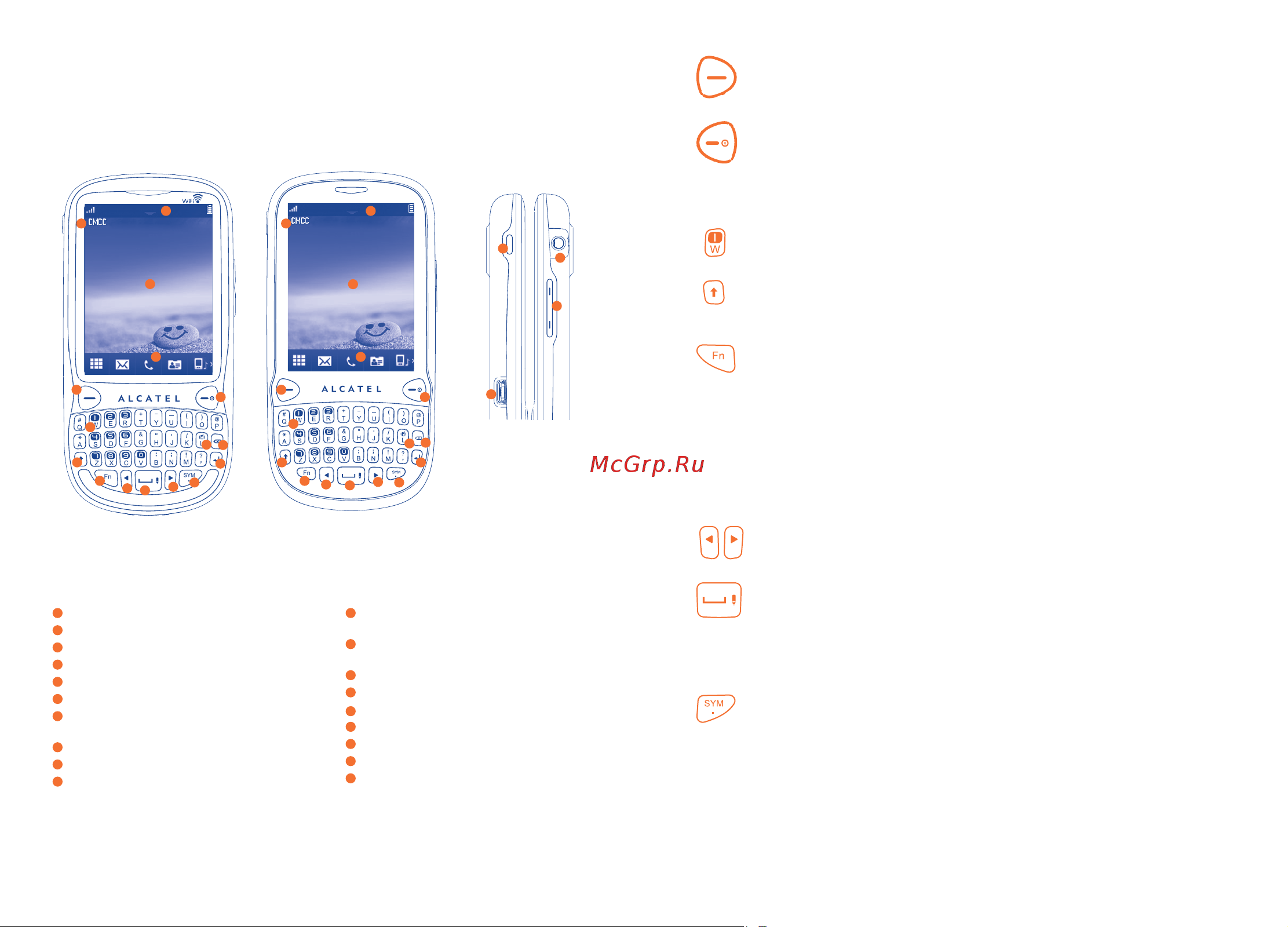 Alcatel One Touch 806(D) 807(D) [10/49] Клавиша вкл выкл виброзвонка