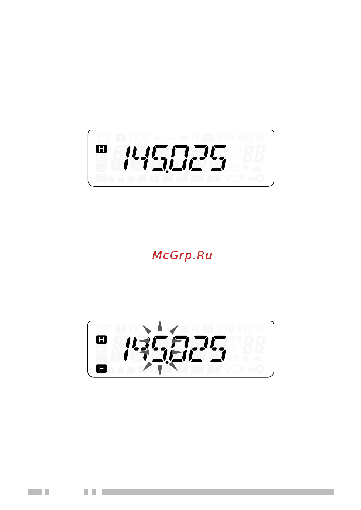 Kenwood TH-K4E [34/154] Mhz mode