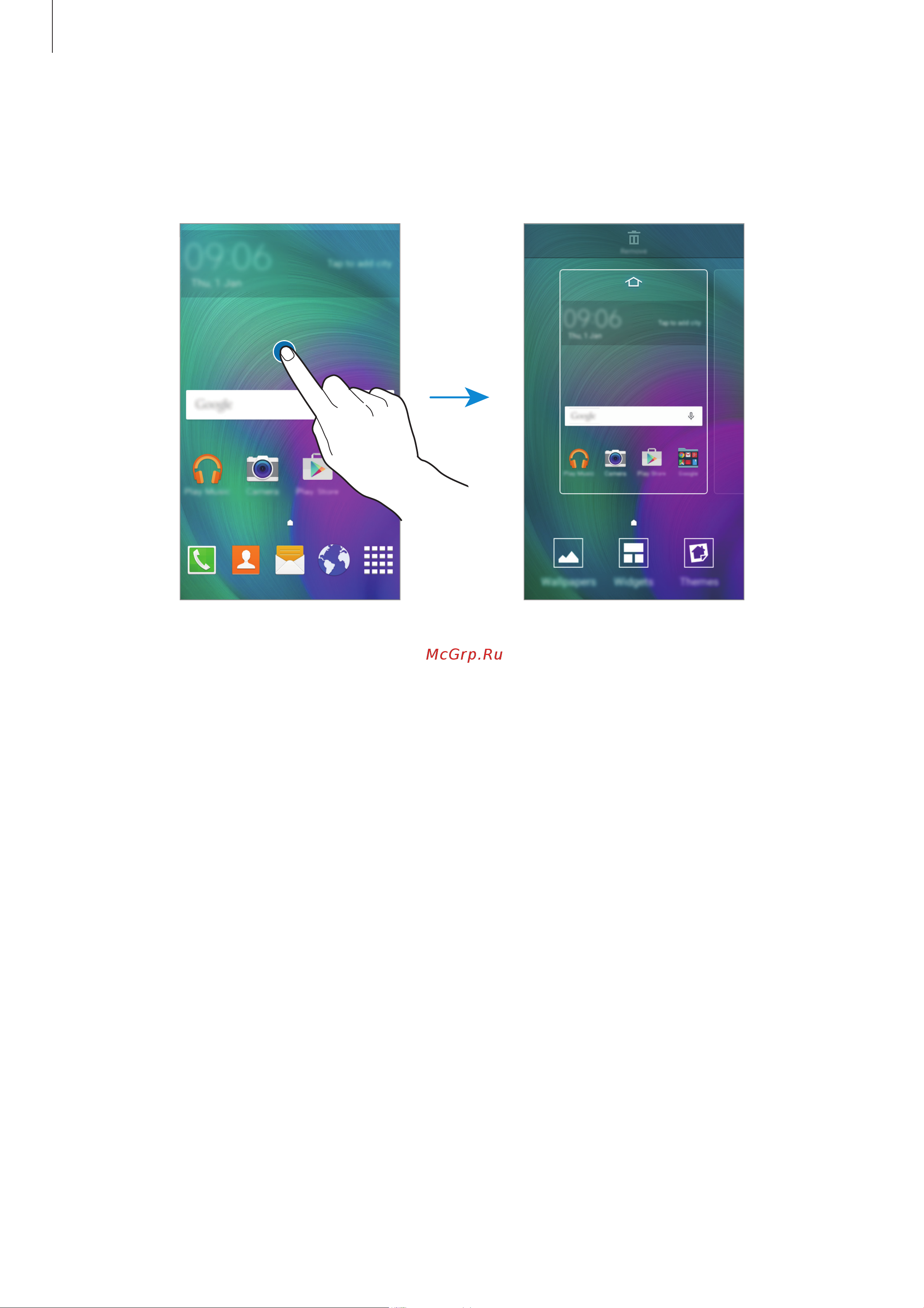 Samsung Galaxy A3 [24/104] Параметры главного экрана
