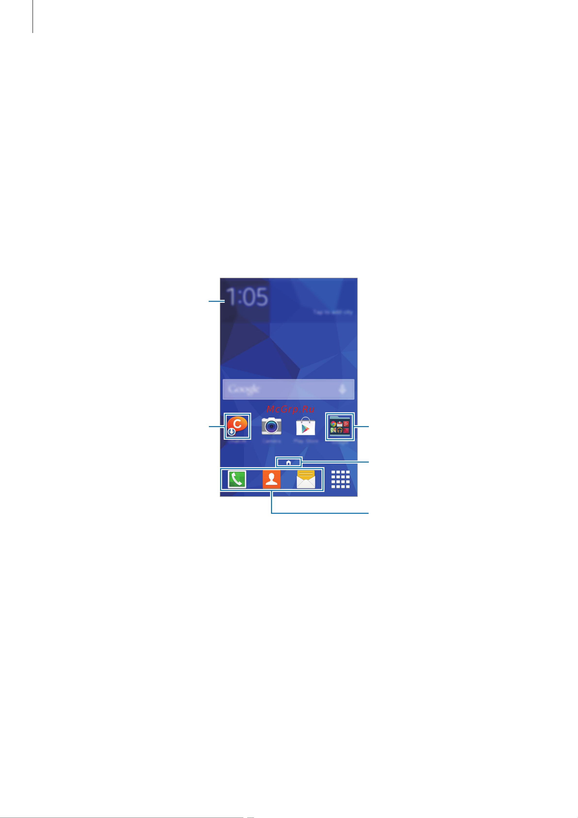 Samsung GALAXY Ace 4 Lite (SM-G313H) [23/124] Интерфейс главного экрана
