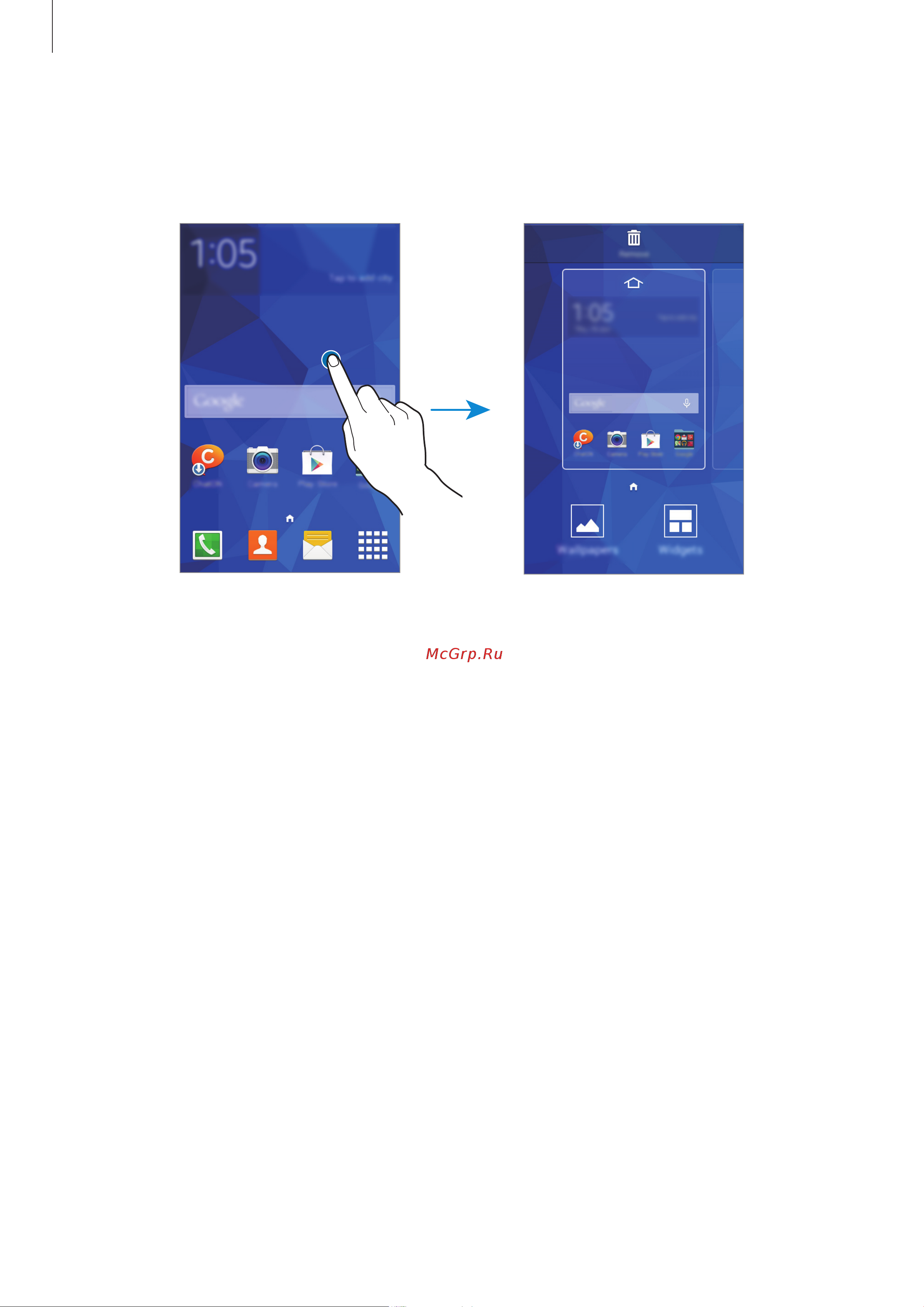 Samsung GALAXY Ace 4 Lite (SM-G313H) [24/124] Параметры главного экрана