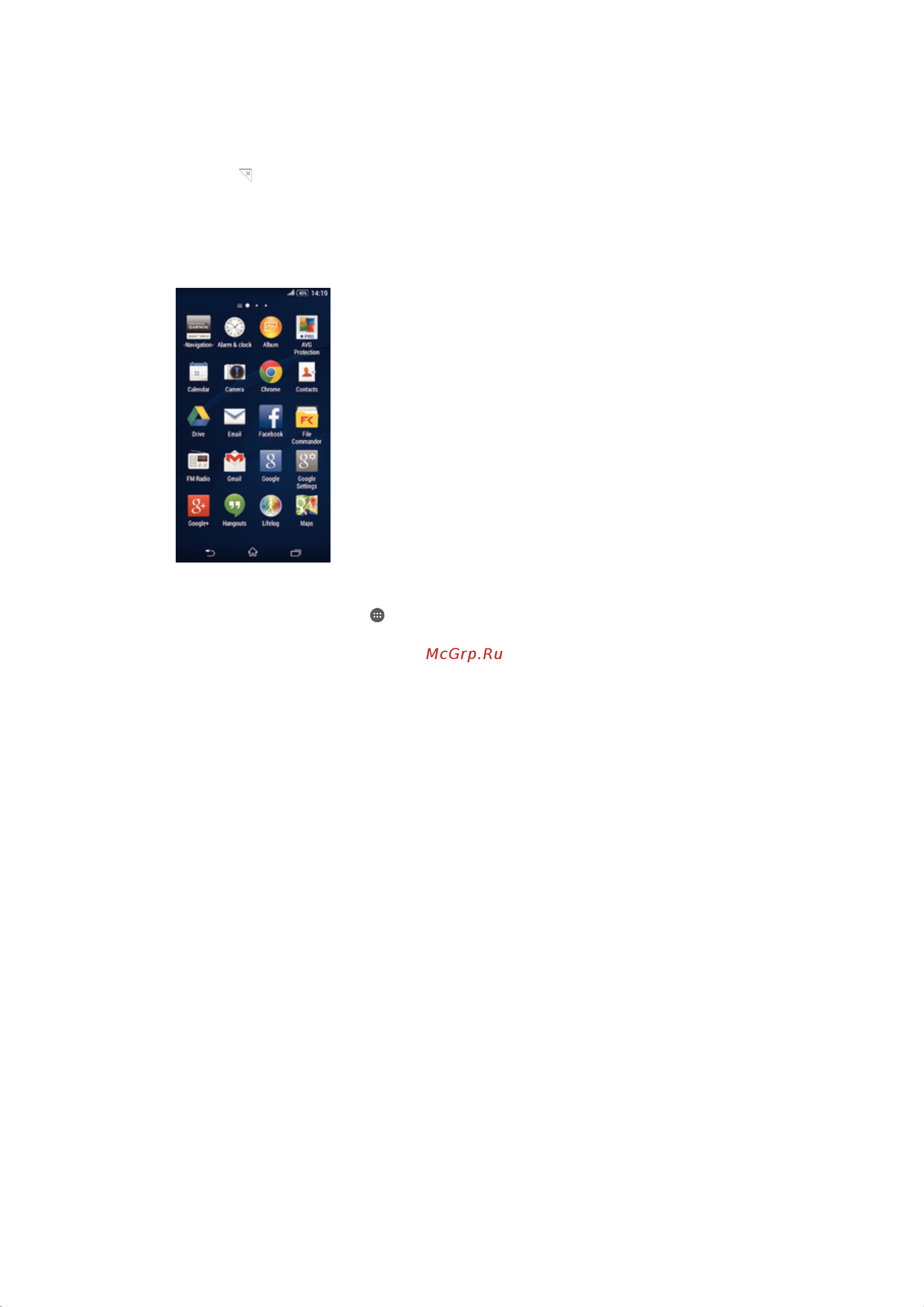Sony Xperia E4 Dual [16/128] Экран приложений
