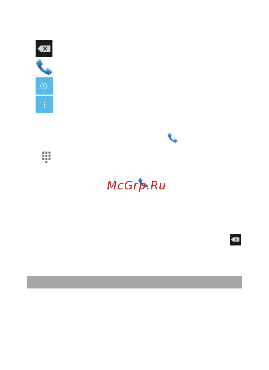 Texet X-slim (TM-4782) [32/50] Меню вызовы