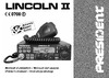 PRESIDENT ELECTRONICS PRESIDENT LINCOLN II Руководство по эксплуатации