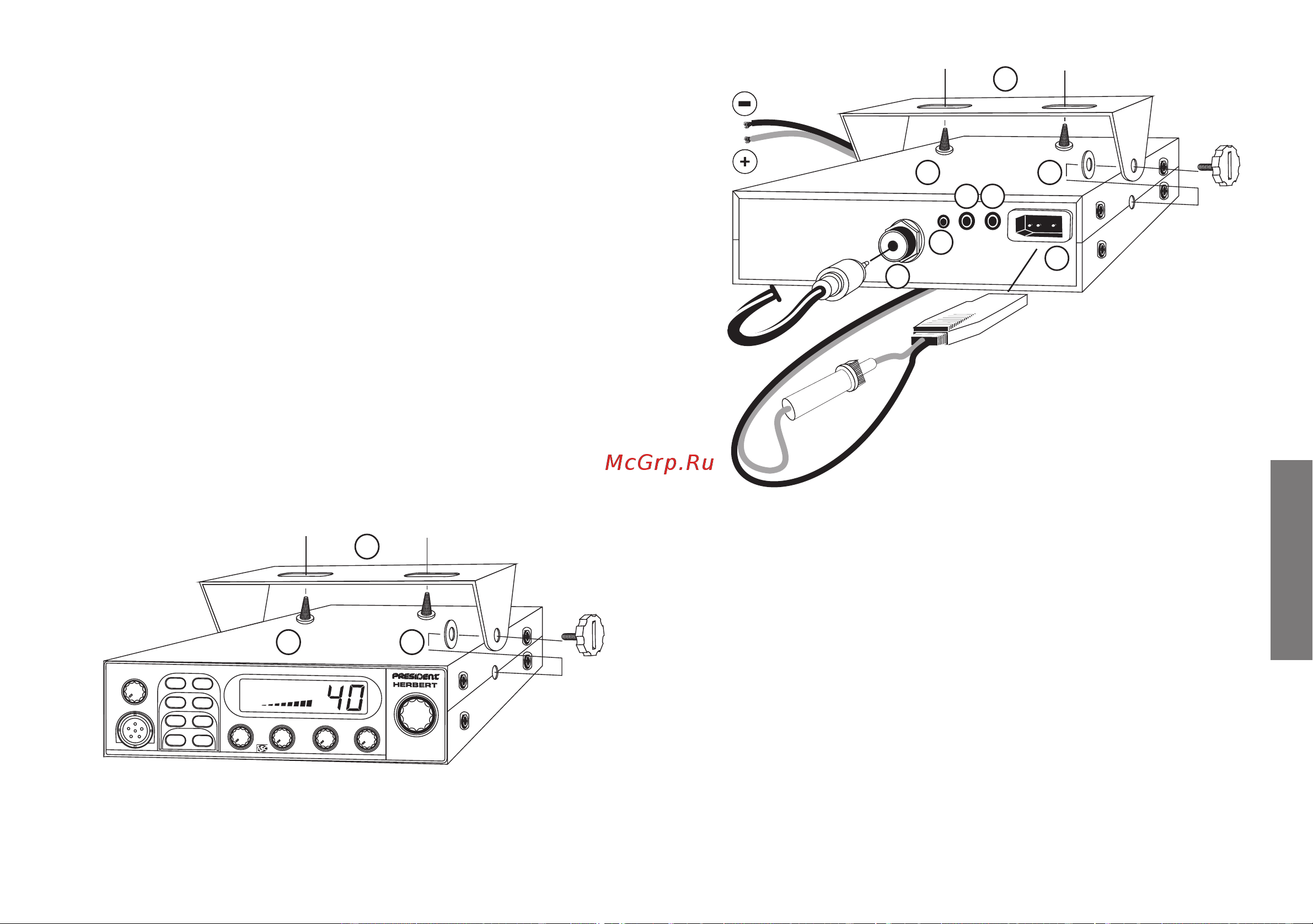 PRESIDENT ELECTRONICS PRESIDENT HERBERT ASC [25/48] Mounting diagram